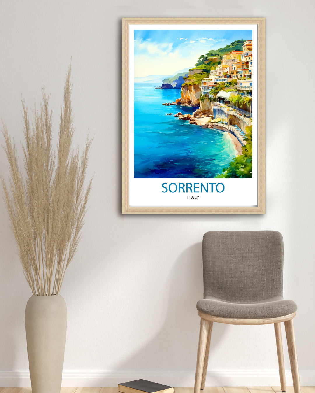 Sorrento Italy Travel Print Sorrento Wall Decor - Sorrento Poster Italy Travel Prints Sorrento Art Print Sorrento Italy Illustration
