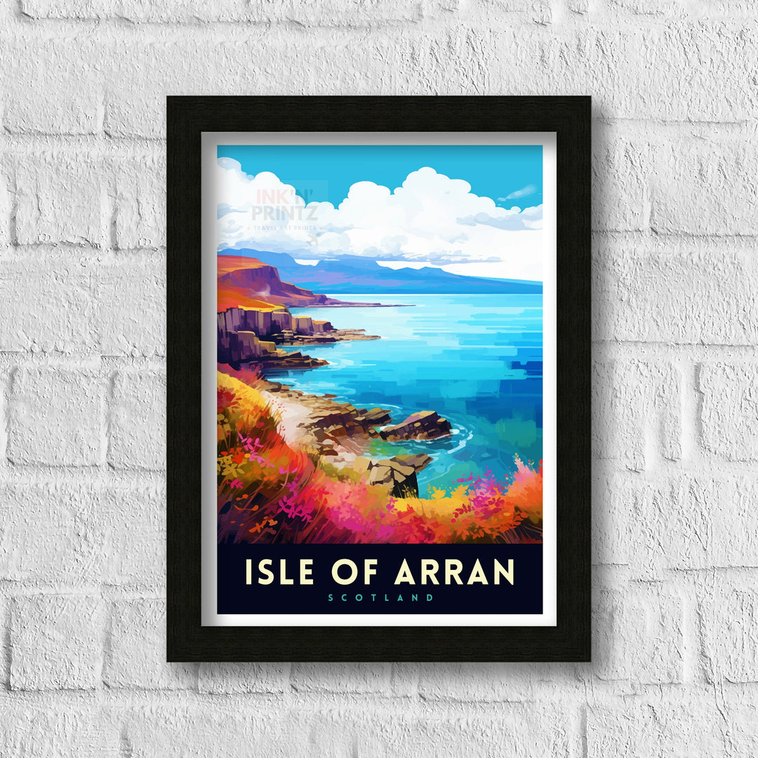 Isle of Arran Scotland Travel Poster Arran