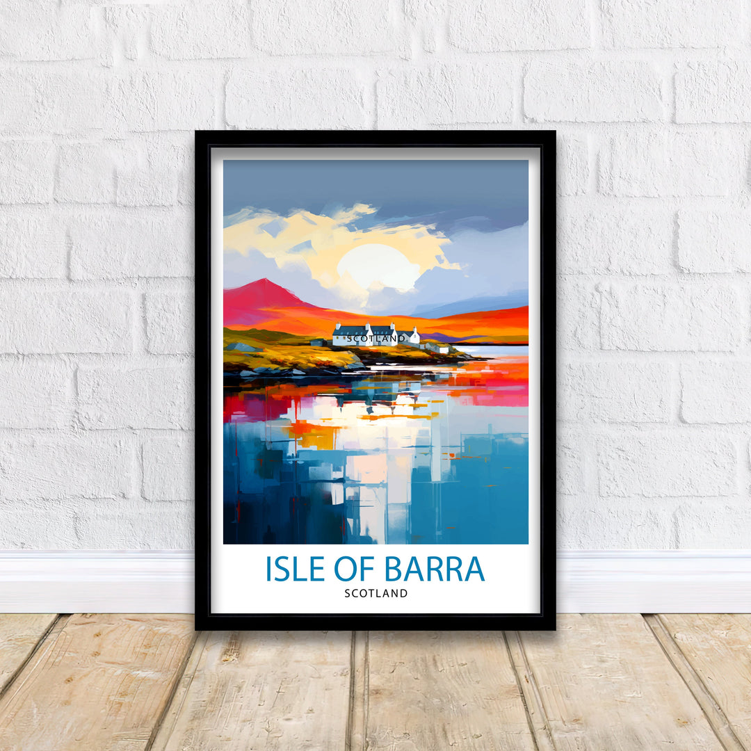 Isle of Barra Travel Poster Barra