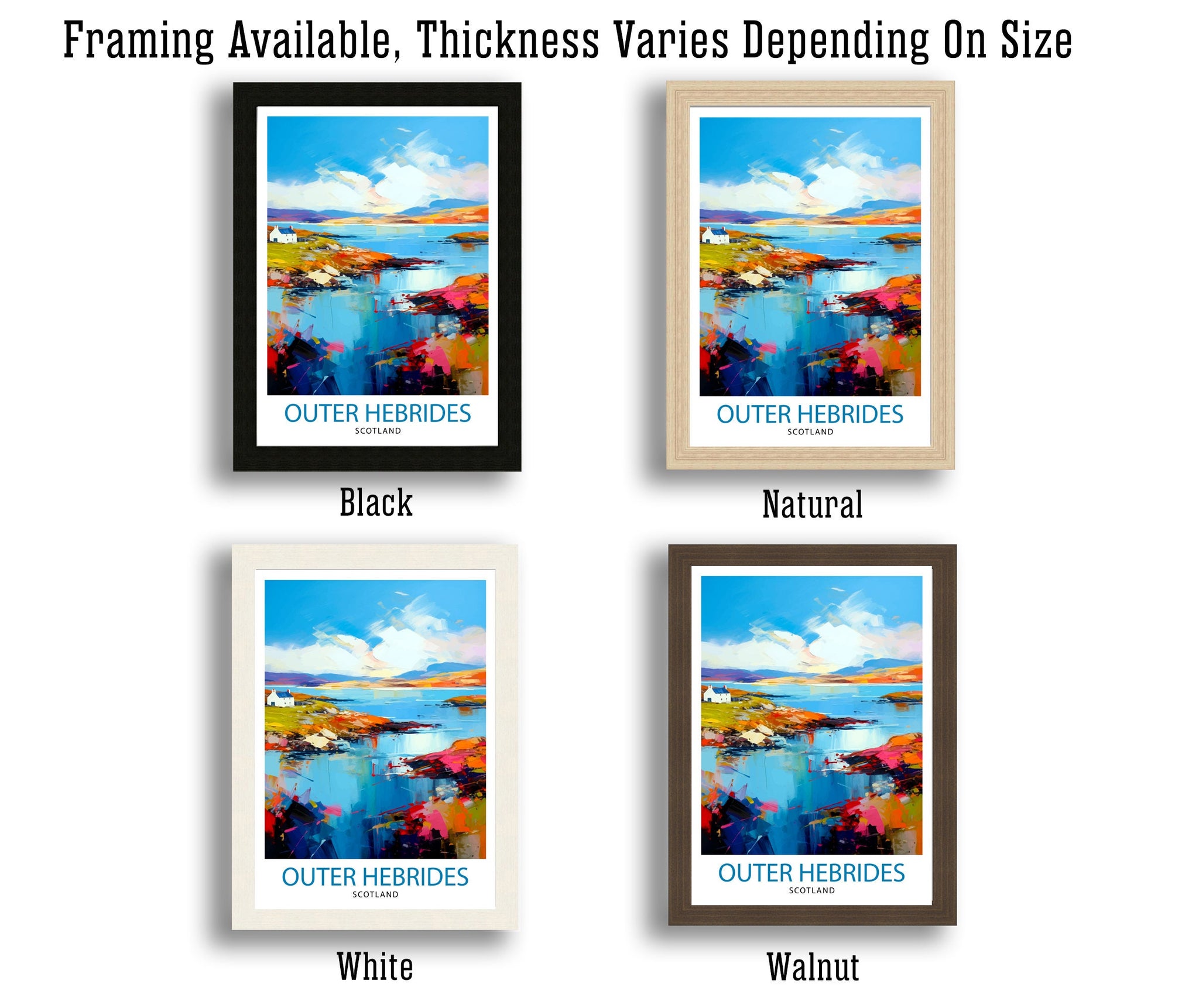 Outer Hebrides Travel Print Hebrides Wall Decor Hebrides Home Living Decor Hebrides Illustration Travel Poster Gift for Hebrides