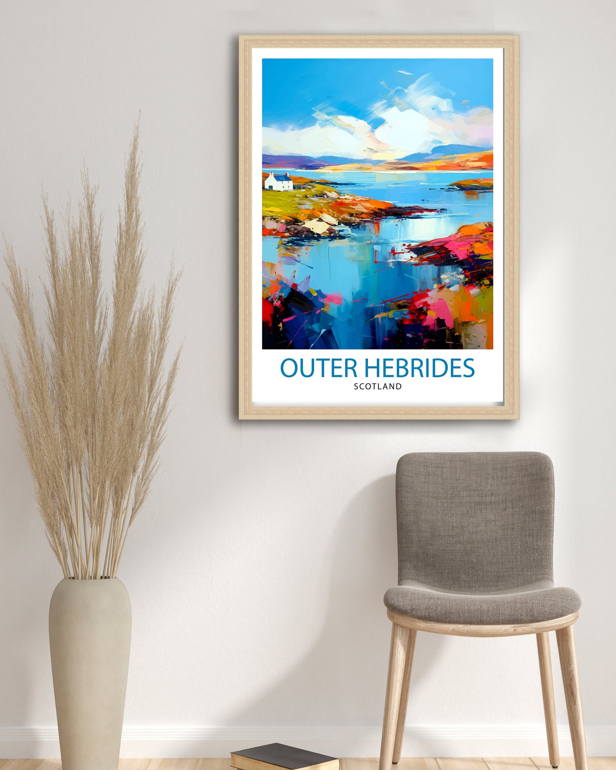 Outer Hebrides Travel Print Hebrides Wall Decor Hebrides Home Living Decor Hebrides Illustration Travel Poster Gift for Hebrides