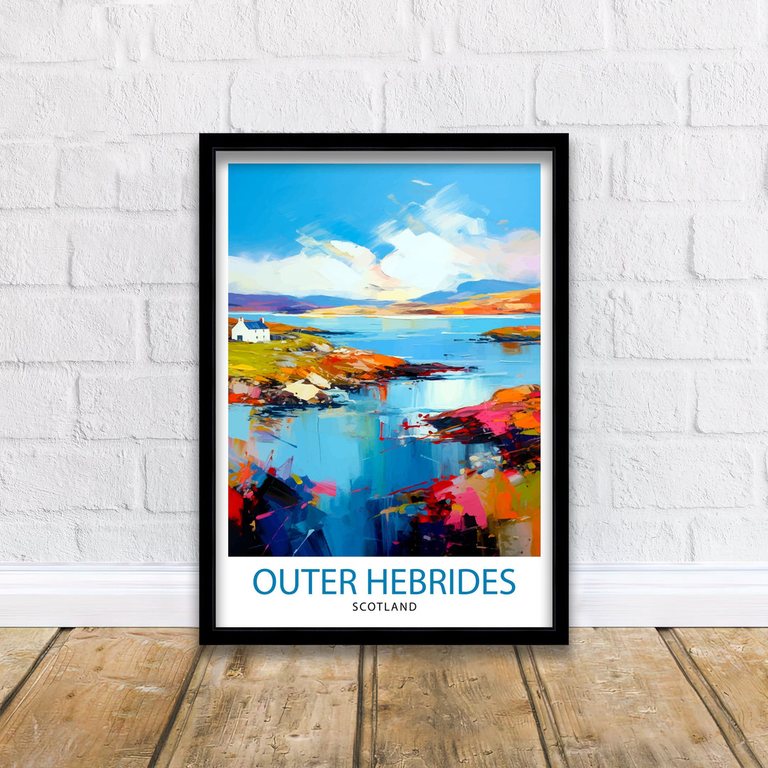 Outer Hebrides Travel Poster Hebrides