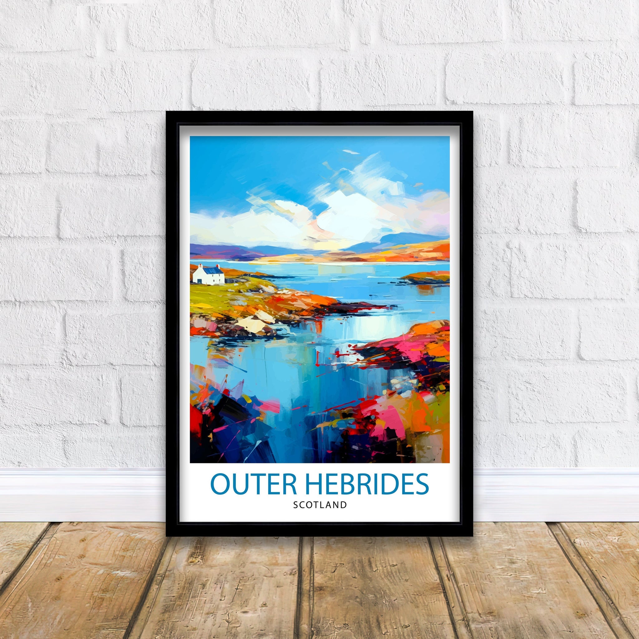 Outer Hebrides Travel Print Hebrides Wall Decor Hebrides Home Living Decor Hebrides Illustration Travel Poster Gift for Hebrides