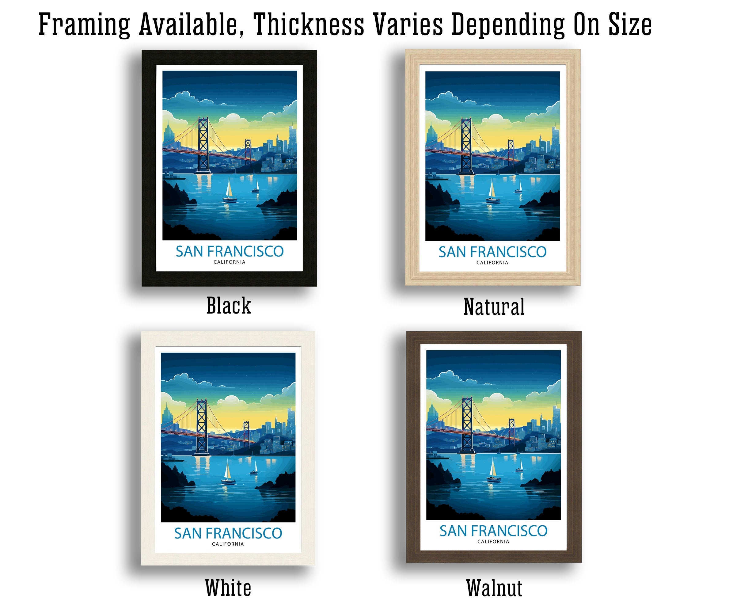 San Francisco Travel Print| San Francisco Wall Art San Francisco Home Decor San Francisco Illustration San Francisco Poster San Francisco