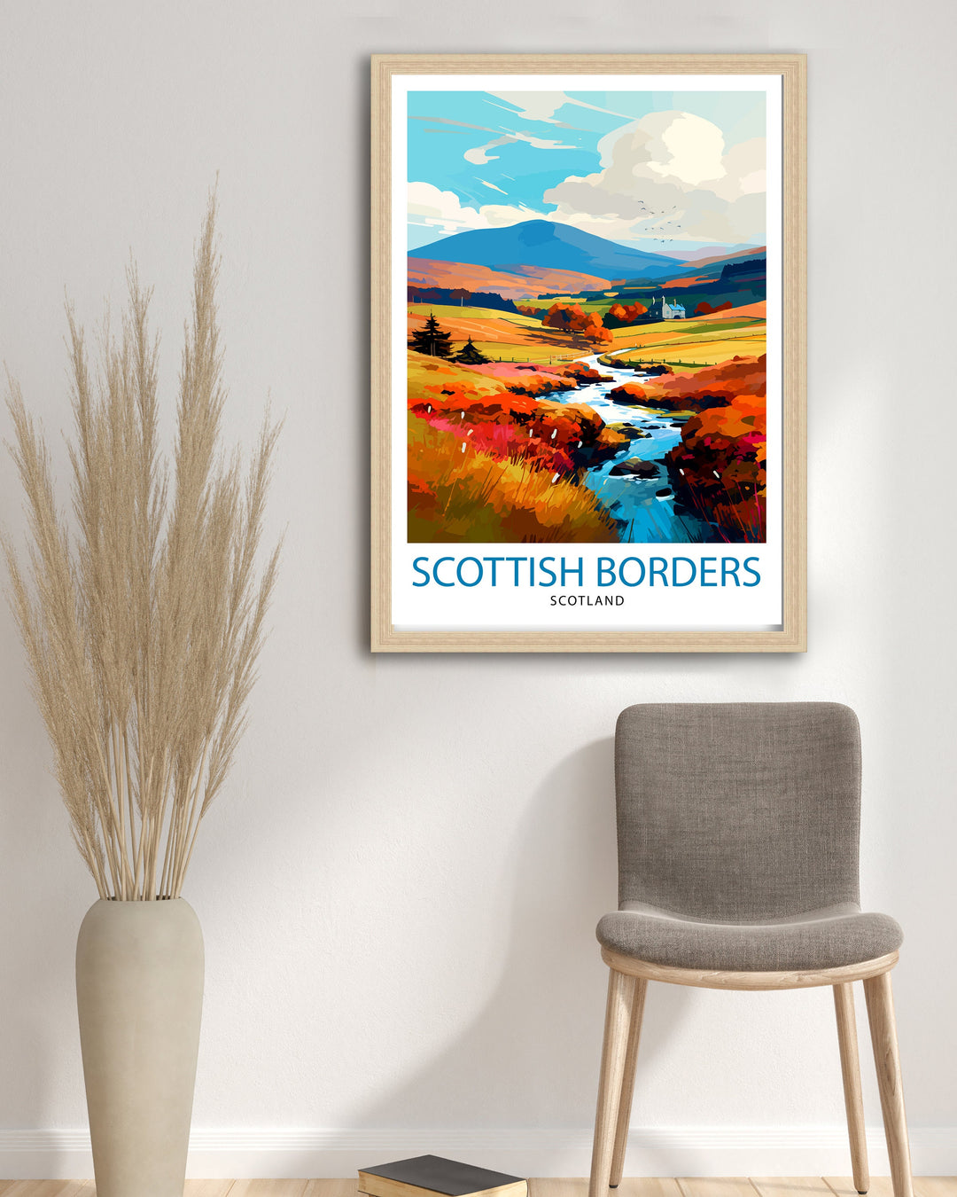 Scottish Borders Travel Poster Scottish Borders