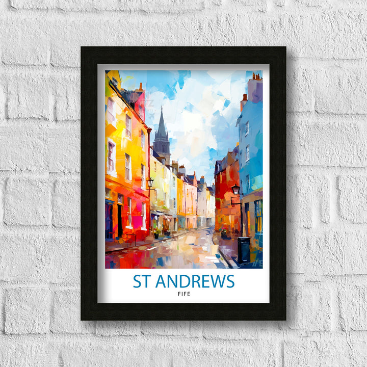 St Andrews Fife Travel Poster St Andrews