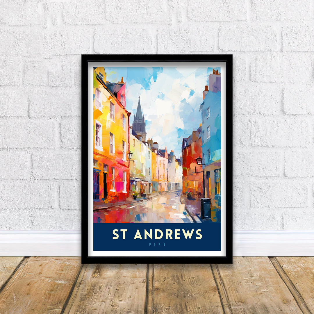 St Andrews Fife Travel Poster St Andrews