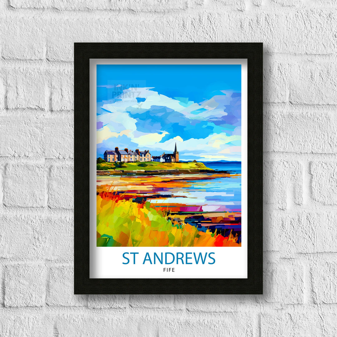 St Andrews Fife Travel Poster St Andrews