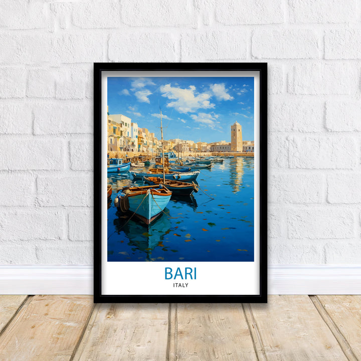 Bari Italy Travel Poster Bari