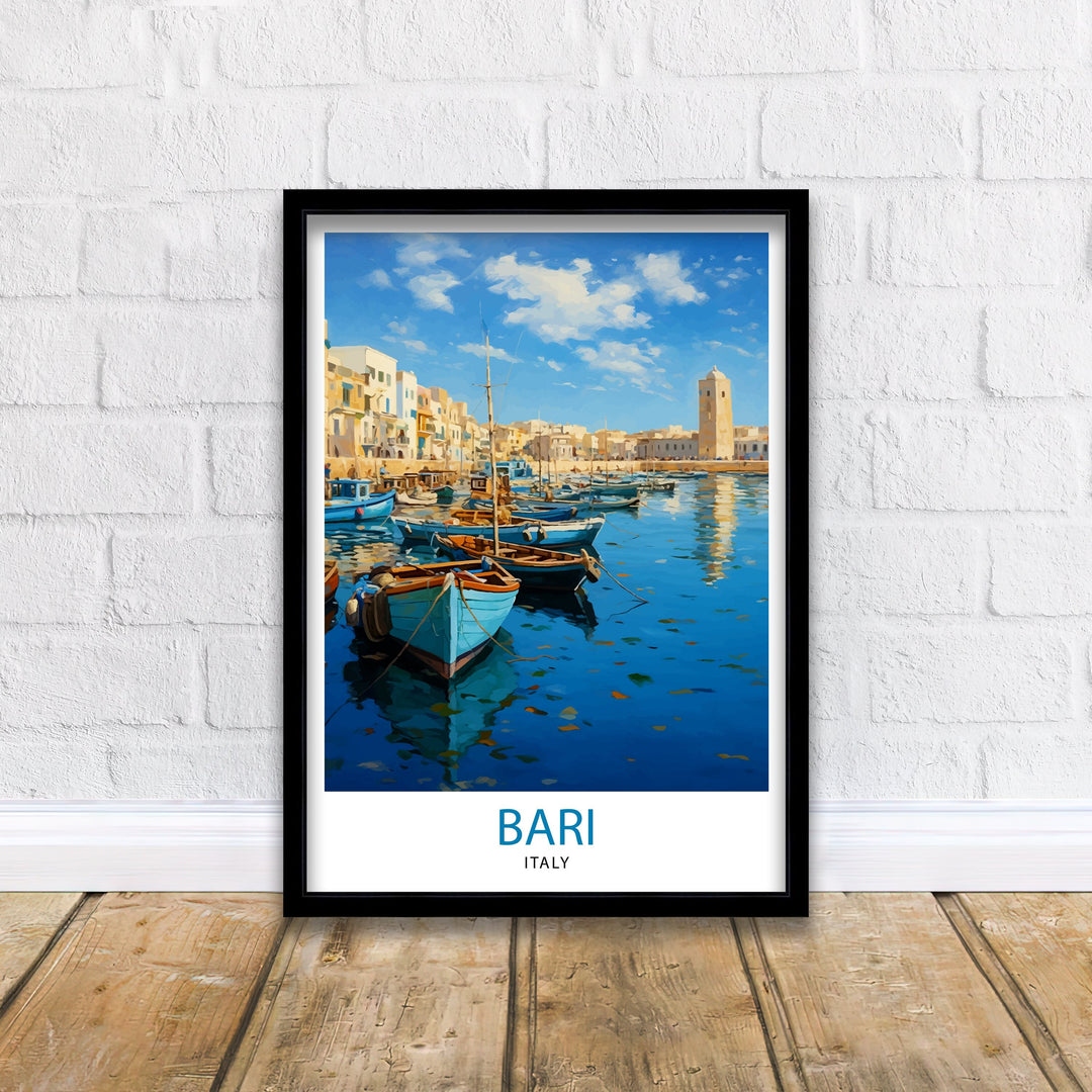 Bari Italy Travel Poster Bari