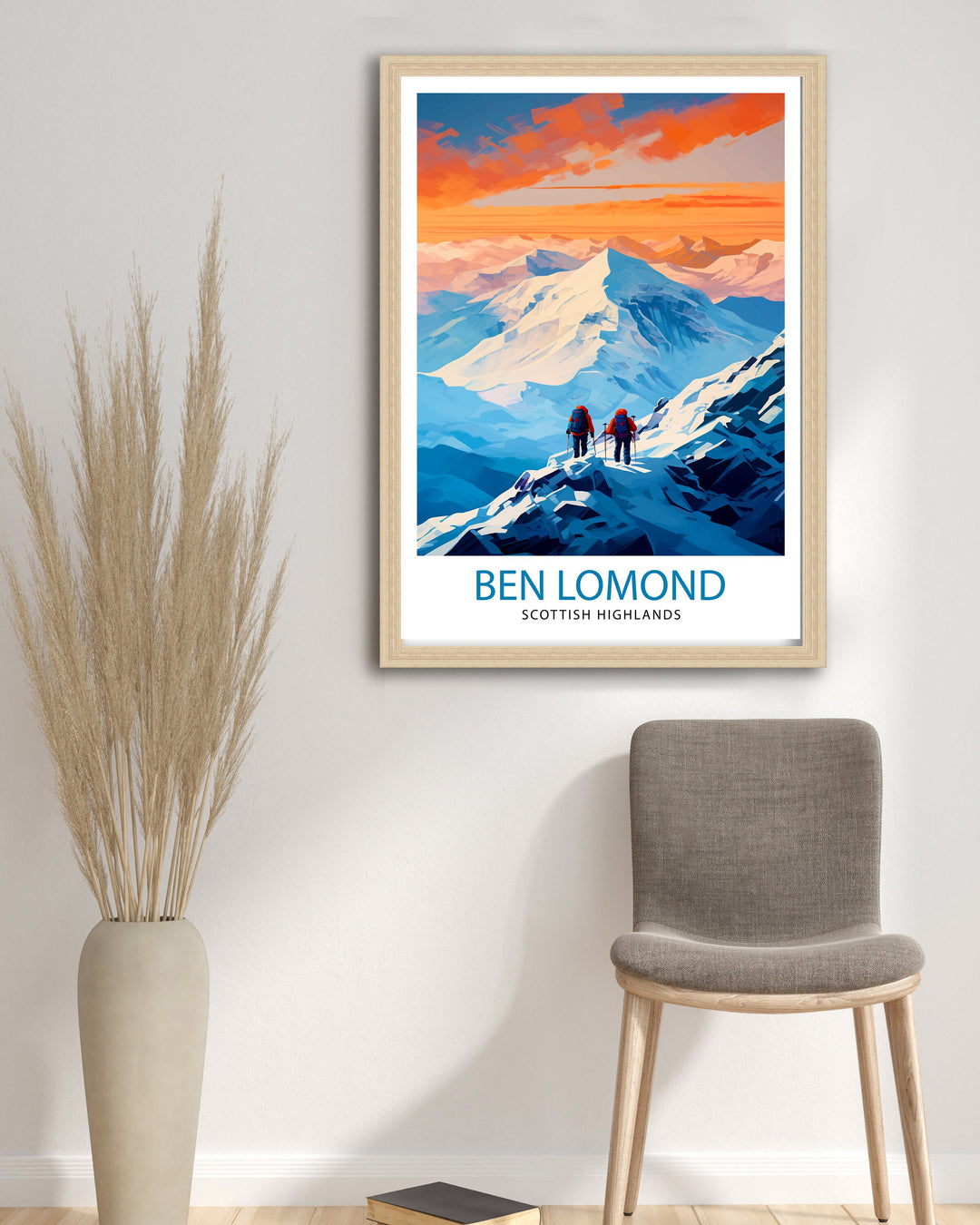 Ben Lomond Scottish Highlands Art Loch Lomond Trossachs Park Decor Ben Lomond Hiking Poster Scotland Nature Wall Poster Highland Gift