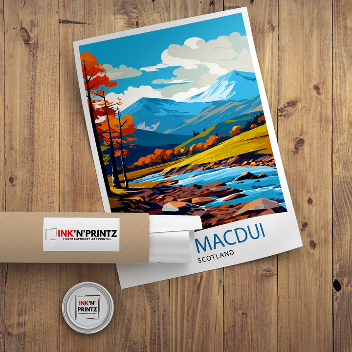 Ben Macdui Poster Cairngorms National Park Poster Scottish Highlands Decor Ben Macdui Summit Artwork Mountain Landscape Hiking Scotland Gift