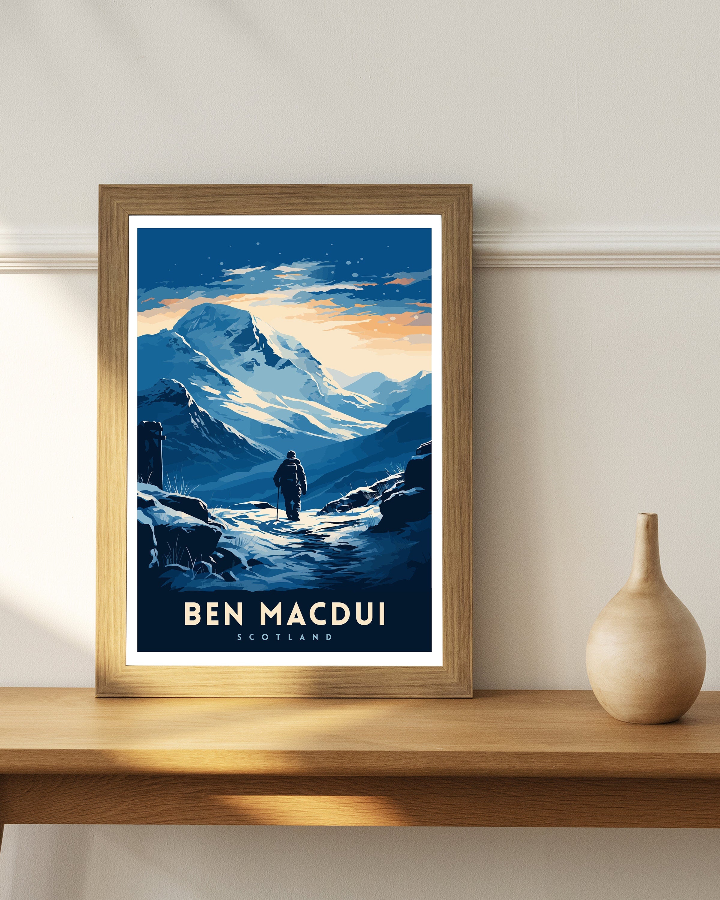 Ben Macdui Print Cairngorms National Park Poster Scottish Highlands Decor Ben Macdui Summit Artwork Mountain Landscape Hiking Scotland Gift
