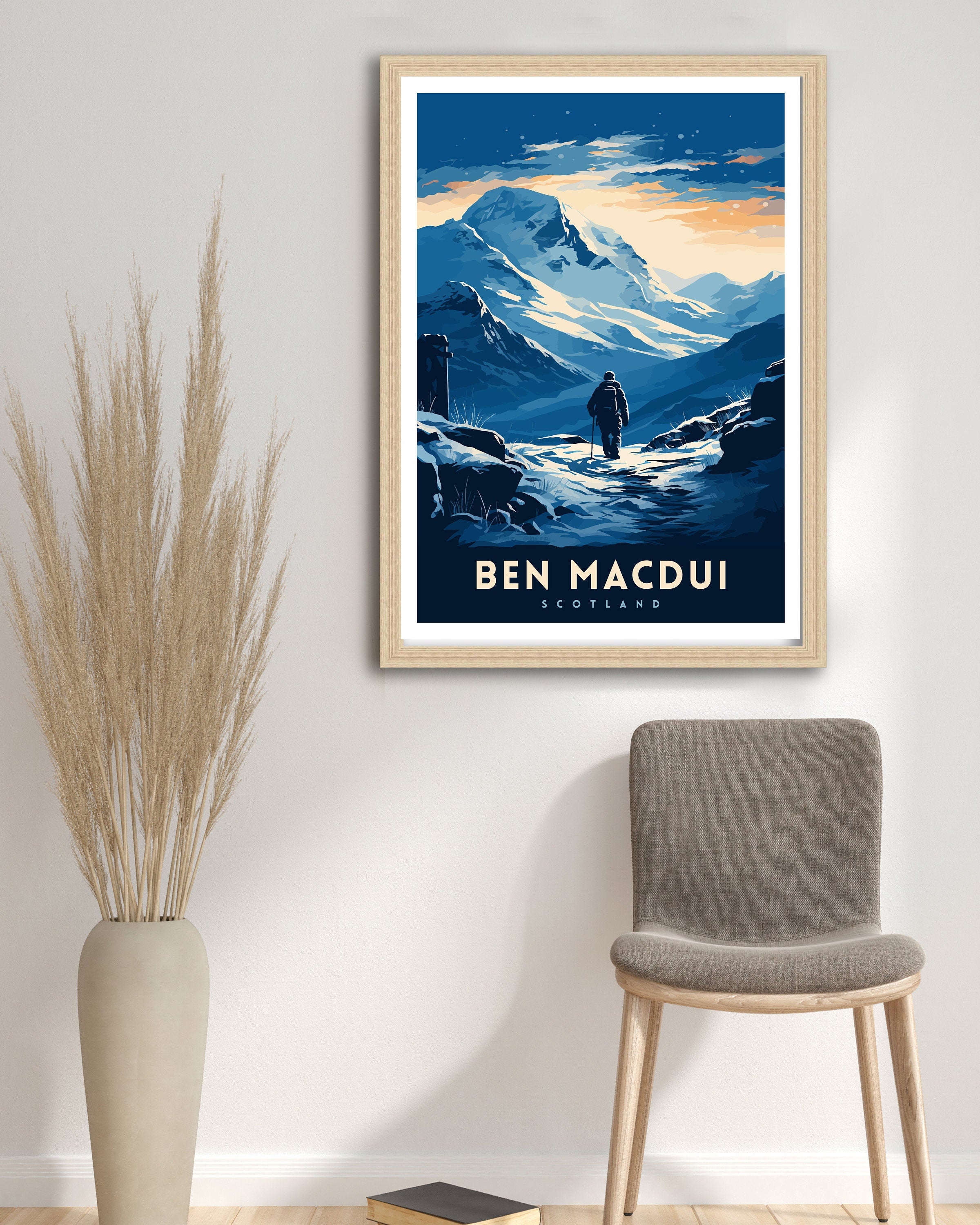 Ben Macdui Print Cairngorms National Park Poster Scottish Highlands Decor Ben Macdui Summit Artwork Mountain Landscape Hiking Scotland Gift
