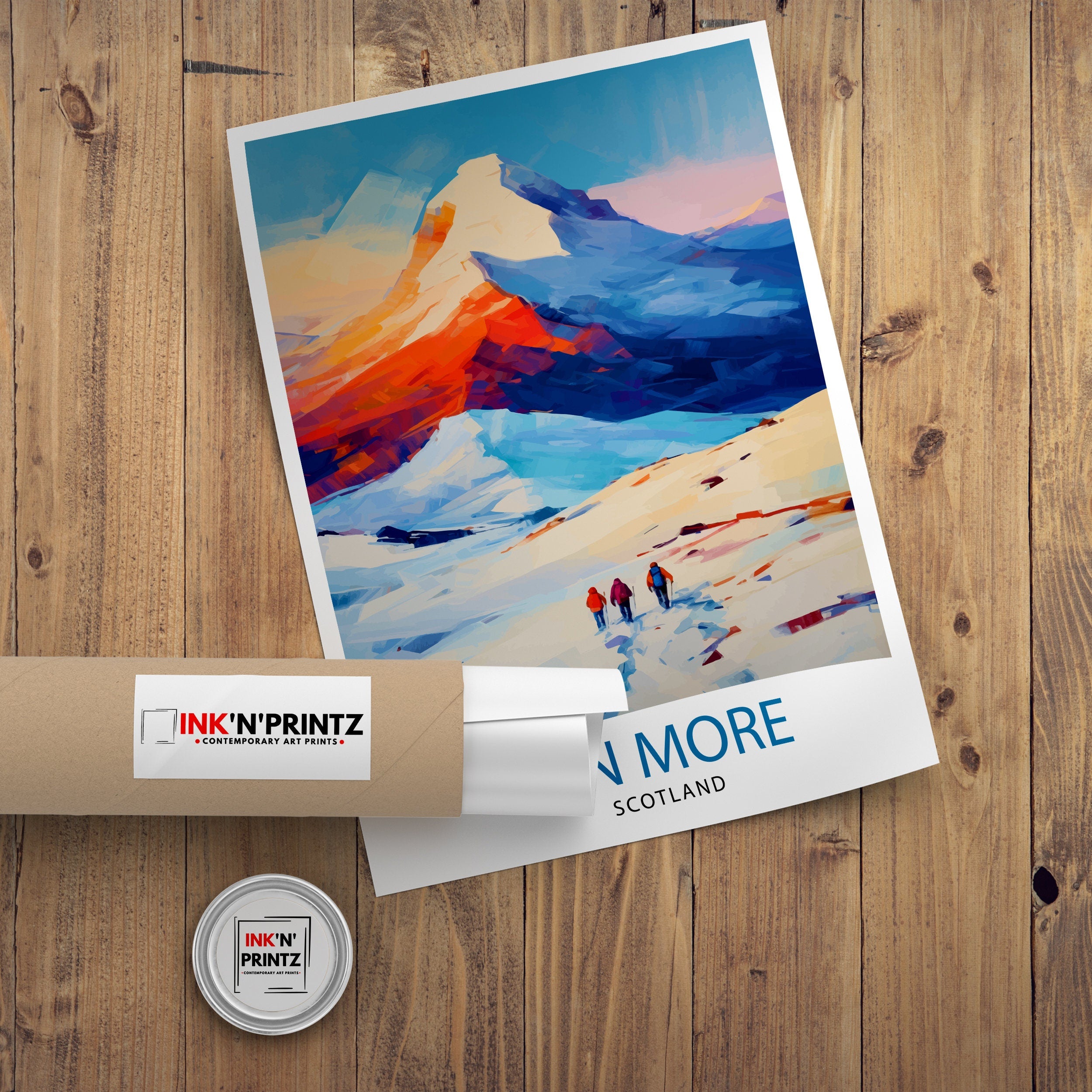 Ben More Scotland Print Crianlarich Munro Poster Scottish Mountain Art Ben More Hiking Decor Highland Landscape Wall Art Walkers Gift