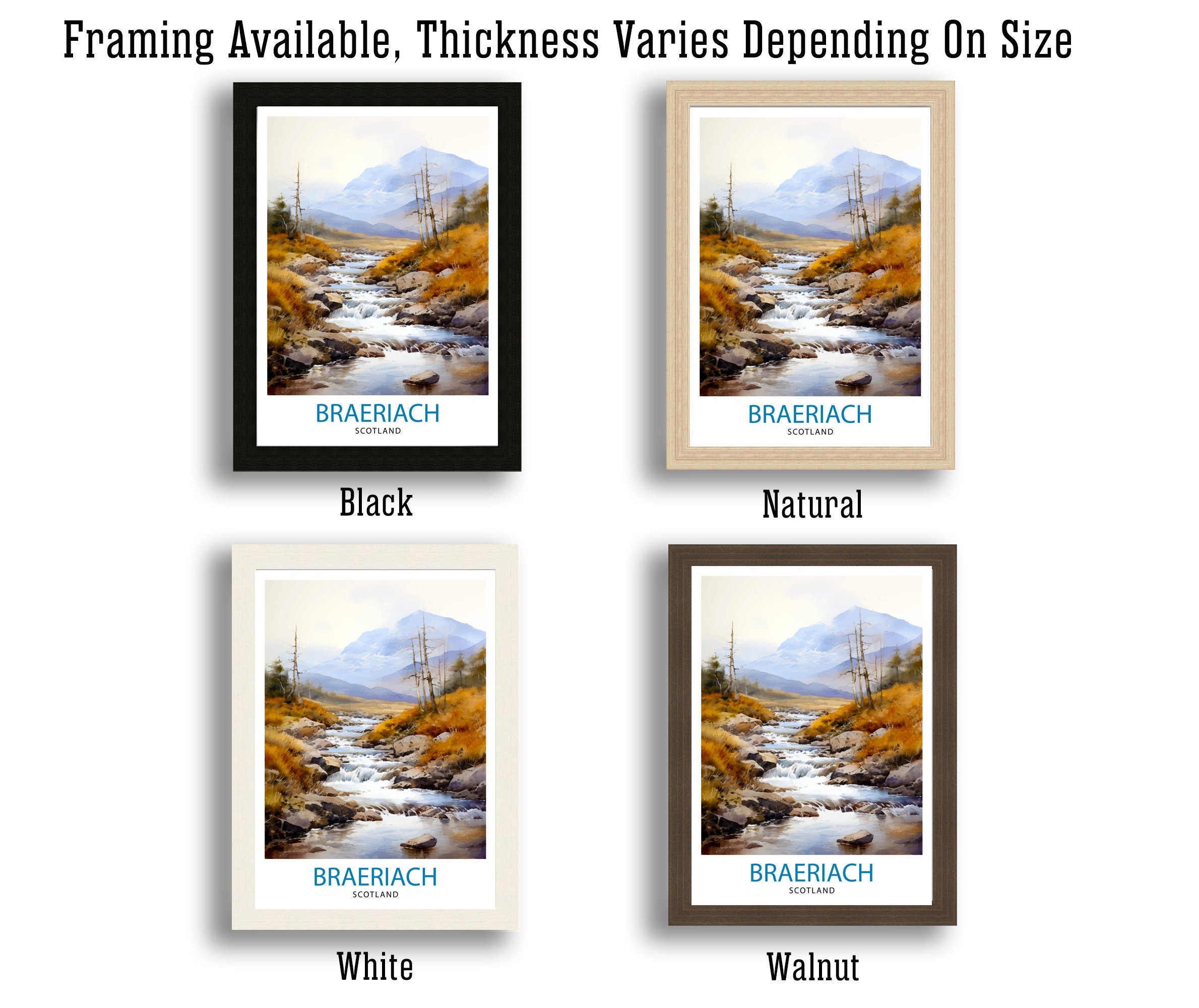 Braeriach Scotland Print Cairngorms National Park Poster Scottish Mountain Art Braeriach Hiking Decor Highlands Nature Wall Art Walkers Gift