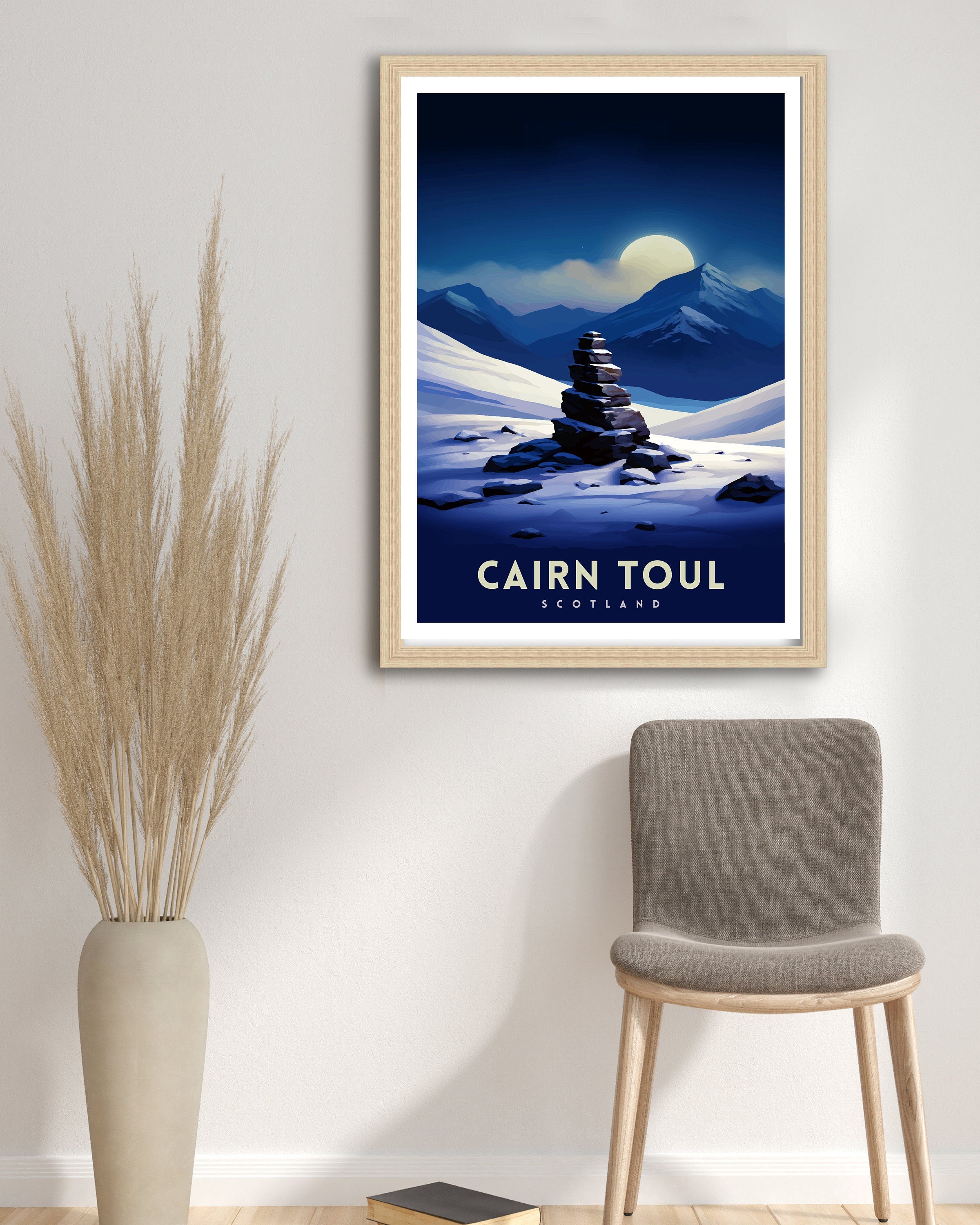 Cairn Toul Print Scottish Munro Wall Art Cairngorms National Park Decor Highland Mountains Poster Scotland Hiking Enthusiasts Gift