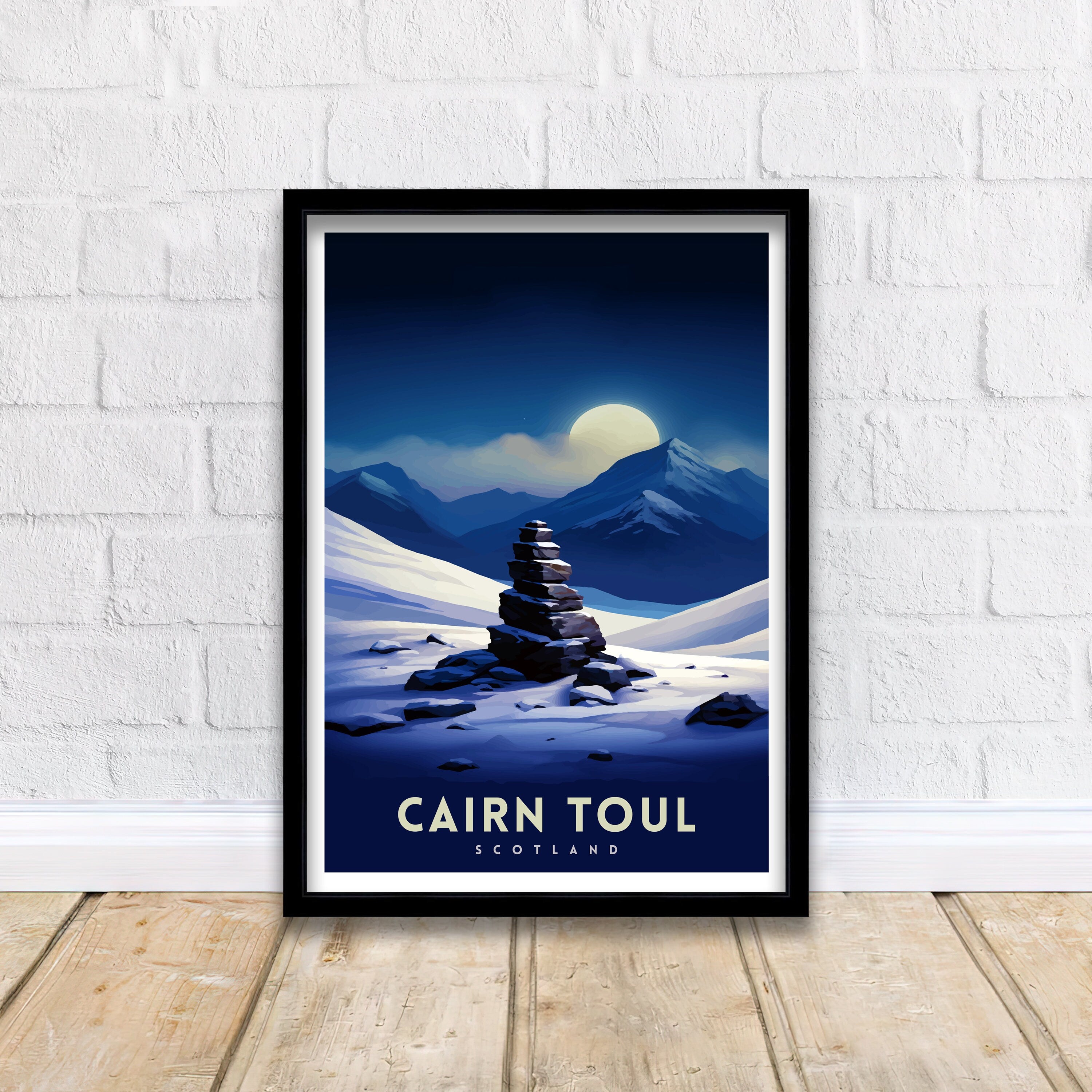 Cairn Toul Print Scottish Munro Wall Art Cairngorms National Park Decor Highland Mountains Poster Scotland Hiking Enthusiasts Gift