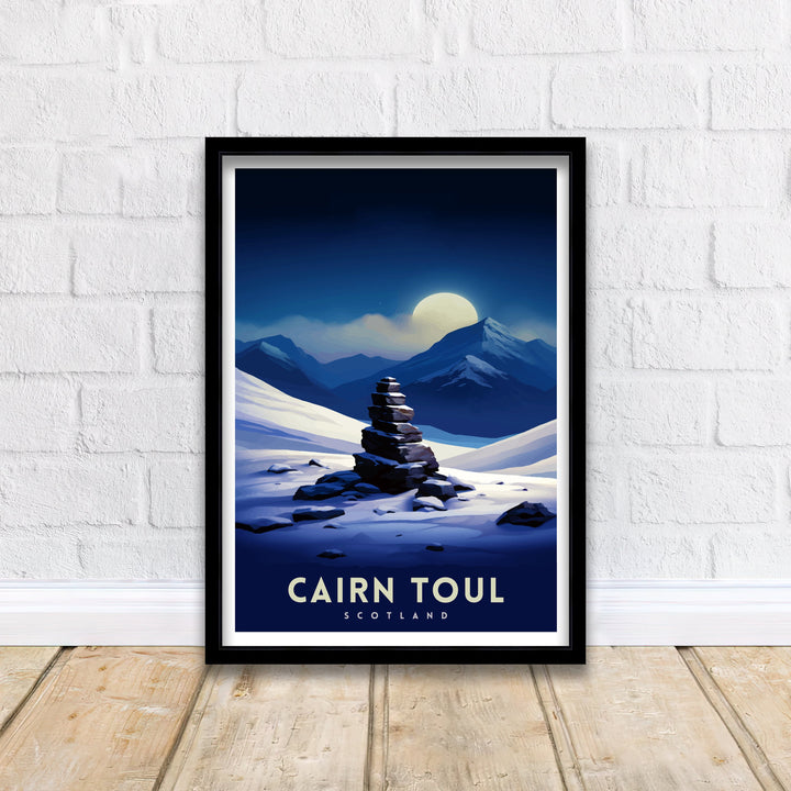 Cairn Toul Poster Scottish Munro Wall Art Cairngorms National Park Decor Highland Mountains Poster Scotland Hiking Enthusiasts Gift