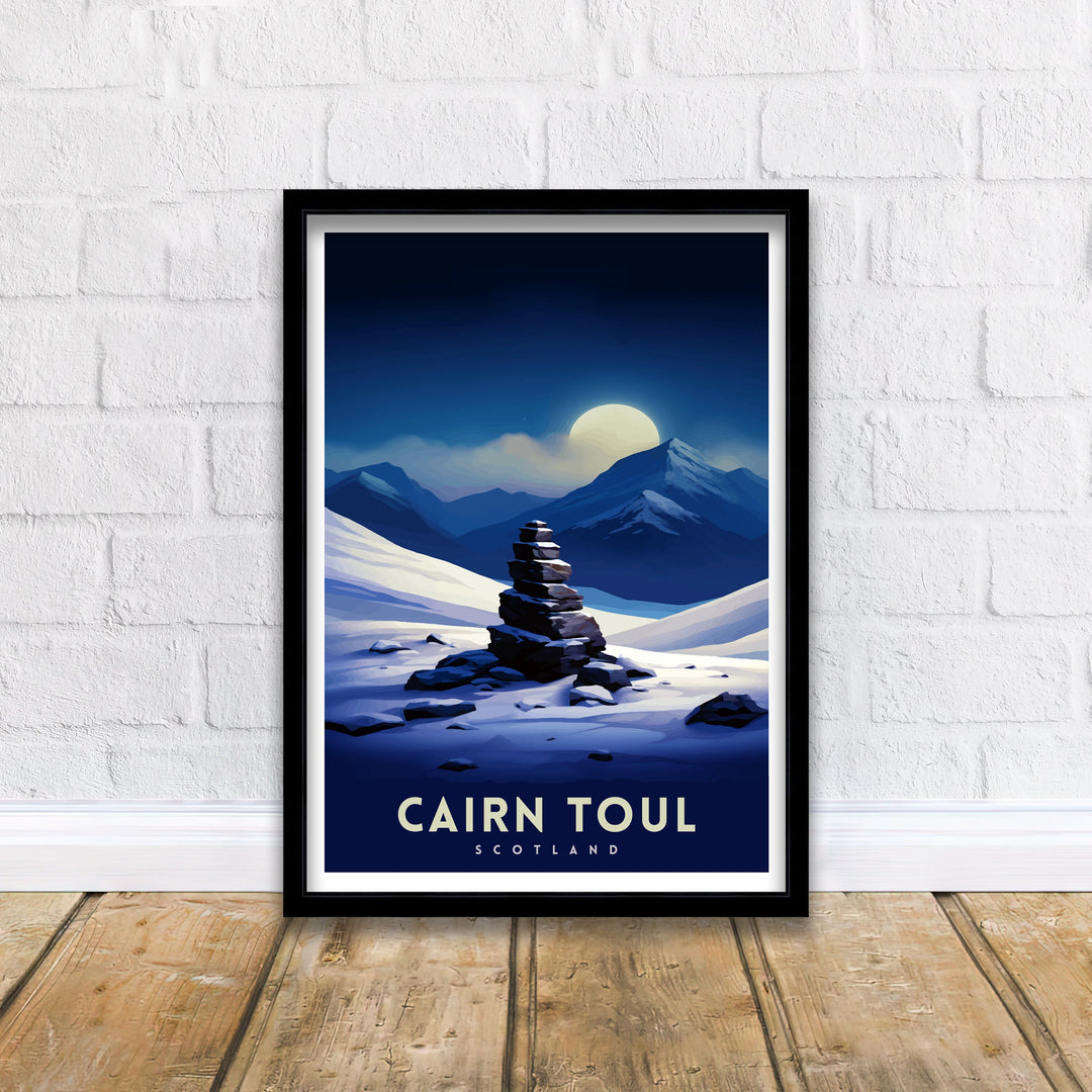 Cairn Toul Poster Scottish Munro Wall Art Cairngorms National Park Decor Highland Mountains Poster Scotland Hiking Enthusiasts Gift