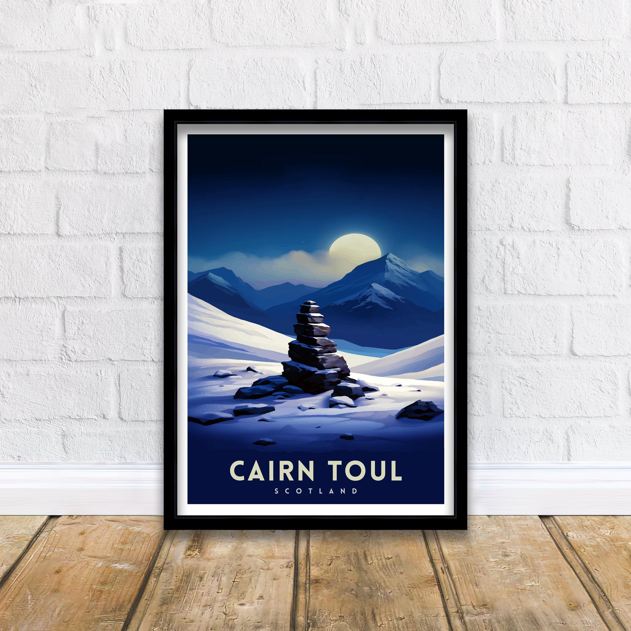 Cairn Toul Print Scottish Munro Wall Art Cairngorms National Park Decor Highland Mountains Poster Scotland Hiking Enthusiasts Gift