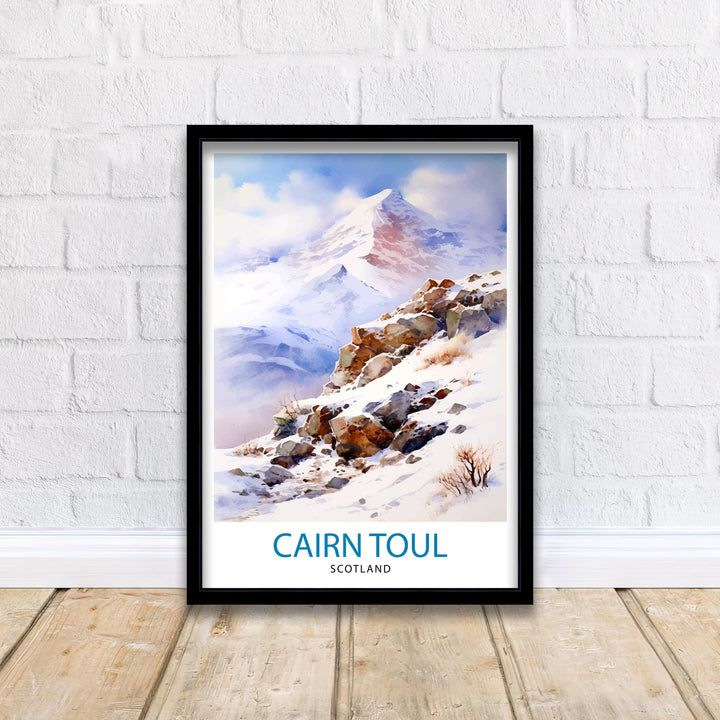 Cairn Toul Poster Scottish Munro Wall Art Cairngorms National Park Decor Highland Mountains Poster Scotland Hiking Enthusiasts Gift