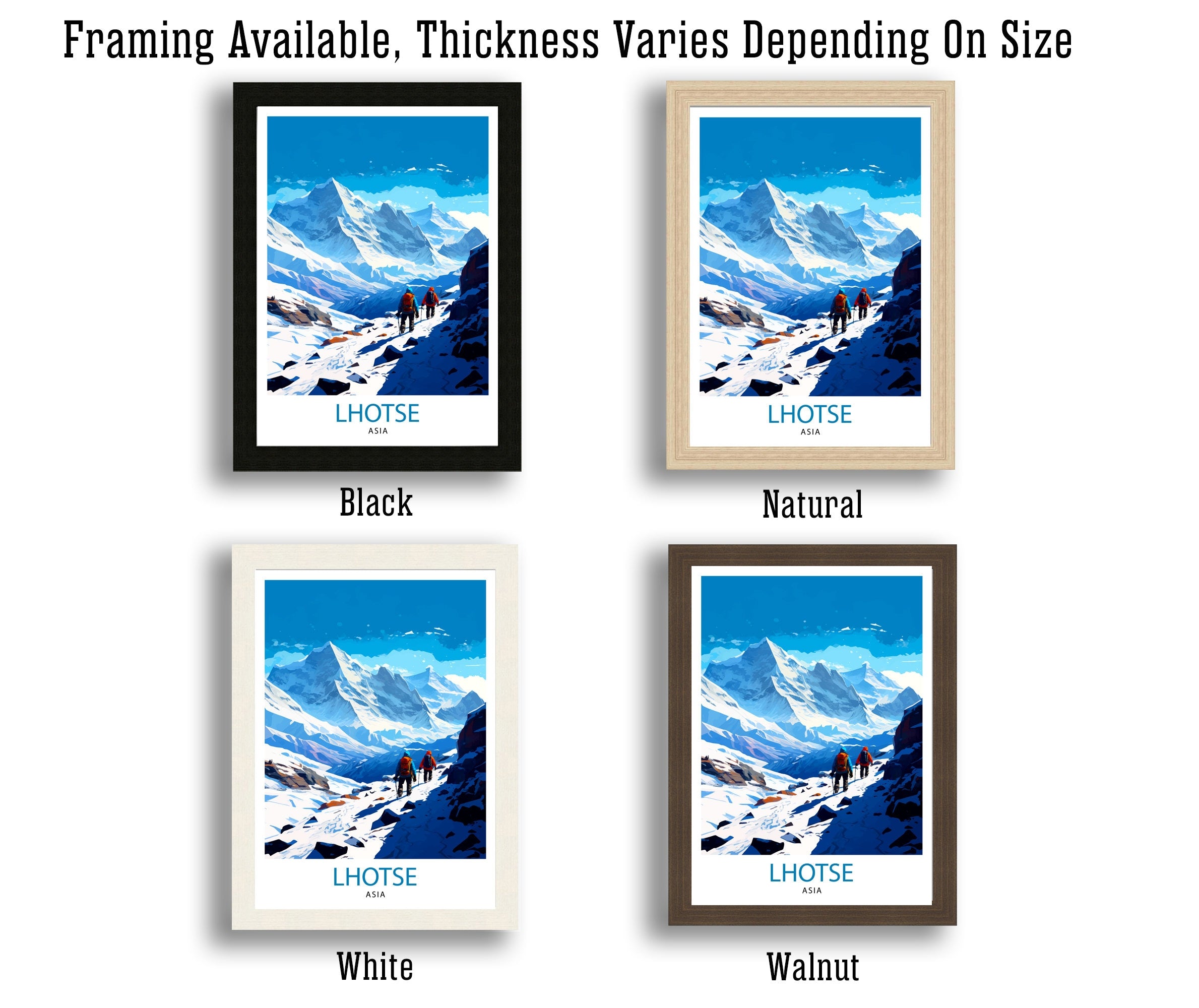 K2 Mountain Print Karakoram Range Artwork Climbers K2 Poster Pakistan Landscape Decor K2 Summit Wall Art Mountaineering Gift