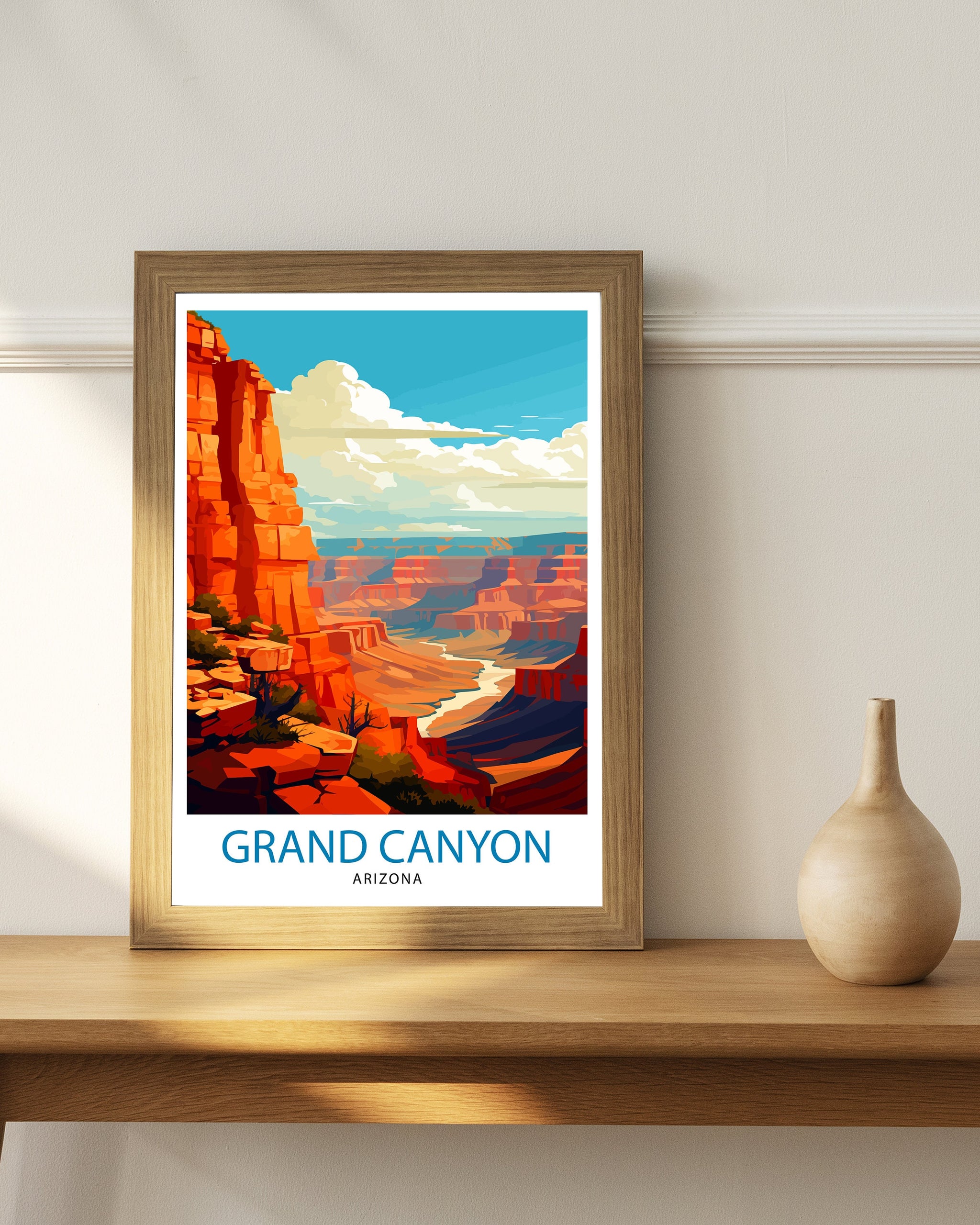 Grand Canyon Travel Print | Grand Canyon | Grand Canyon Print | Grand Canyon Poster | Wall Art | National Park | Arizona Wall Art