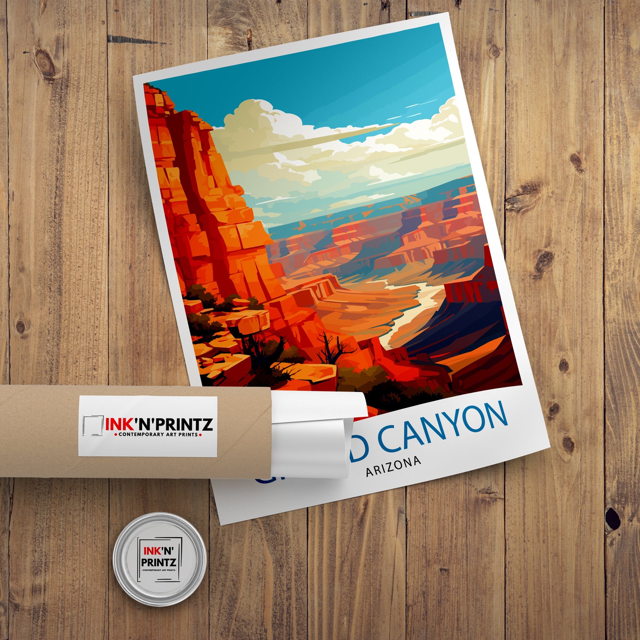 Grand Canyon Travel Print | Grand Canyon | Grand Canyon Print | Grand Canyon Poster | Wall Art | National Park | Arizona Wall Art