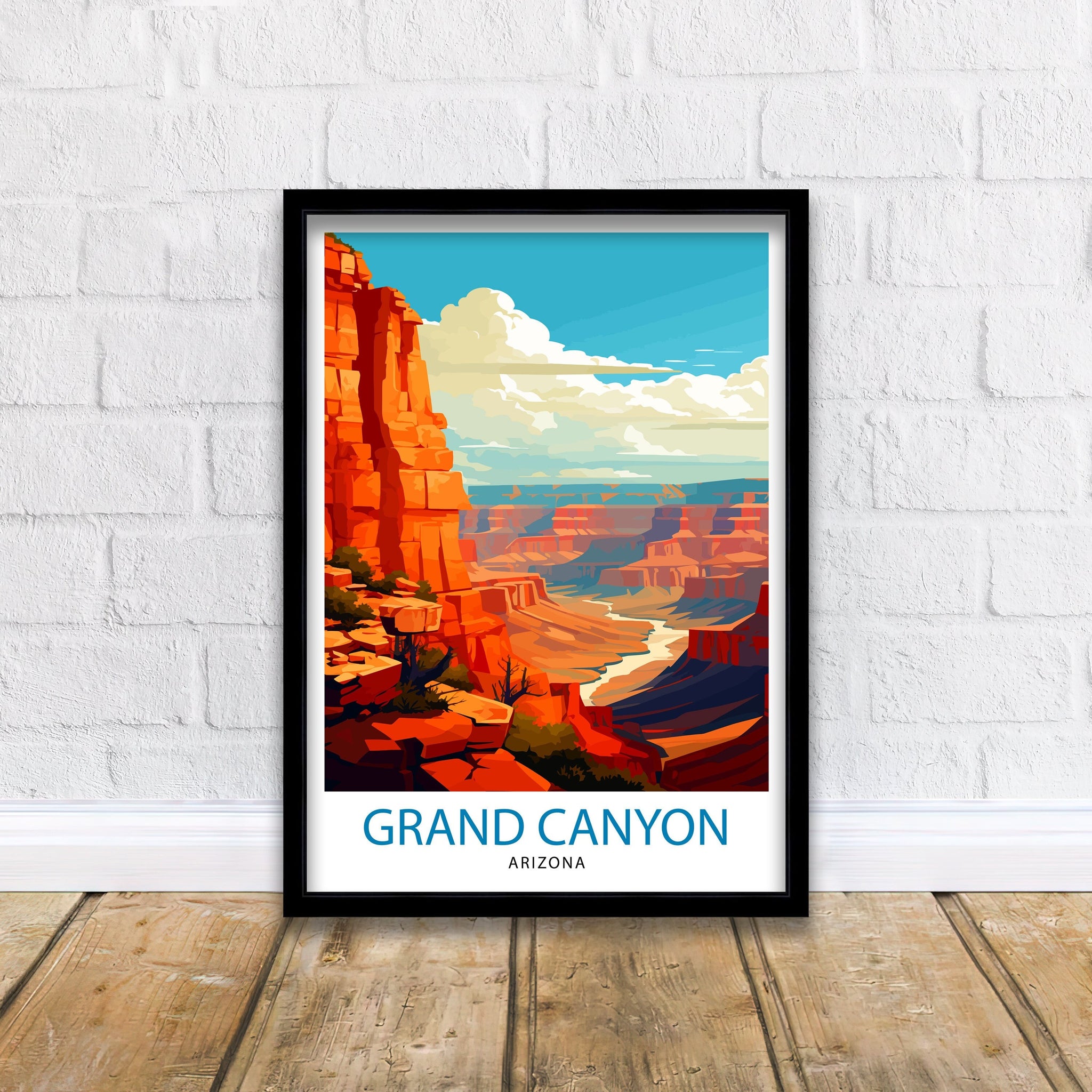 Grand Canyon Travel Print | Grand Canyon | Grand Canyon Print | Grand Canyon Poster | Wall Art | National Park | Arizona Wall Art