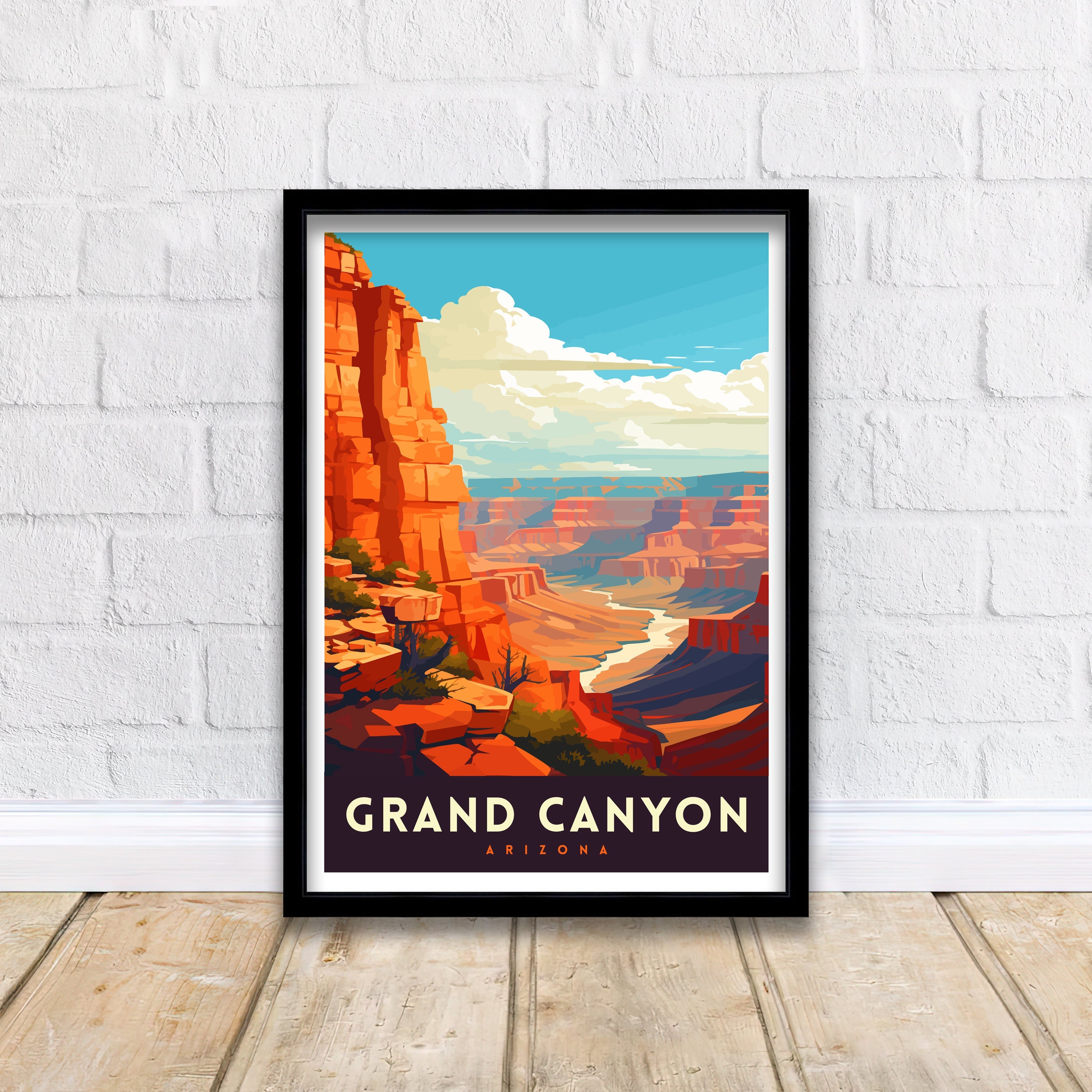 Grand Canyon Travel Print | Grand Canyon | Grand Canyon Print | Grand Canyon Poster | Wall Art | National Park | Arizona Wall Art