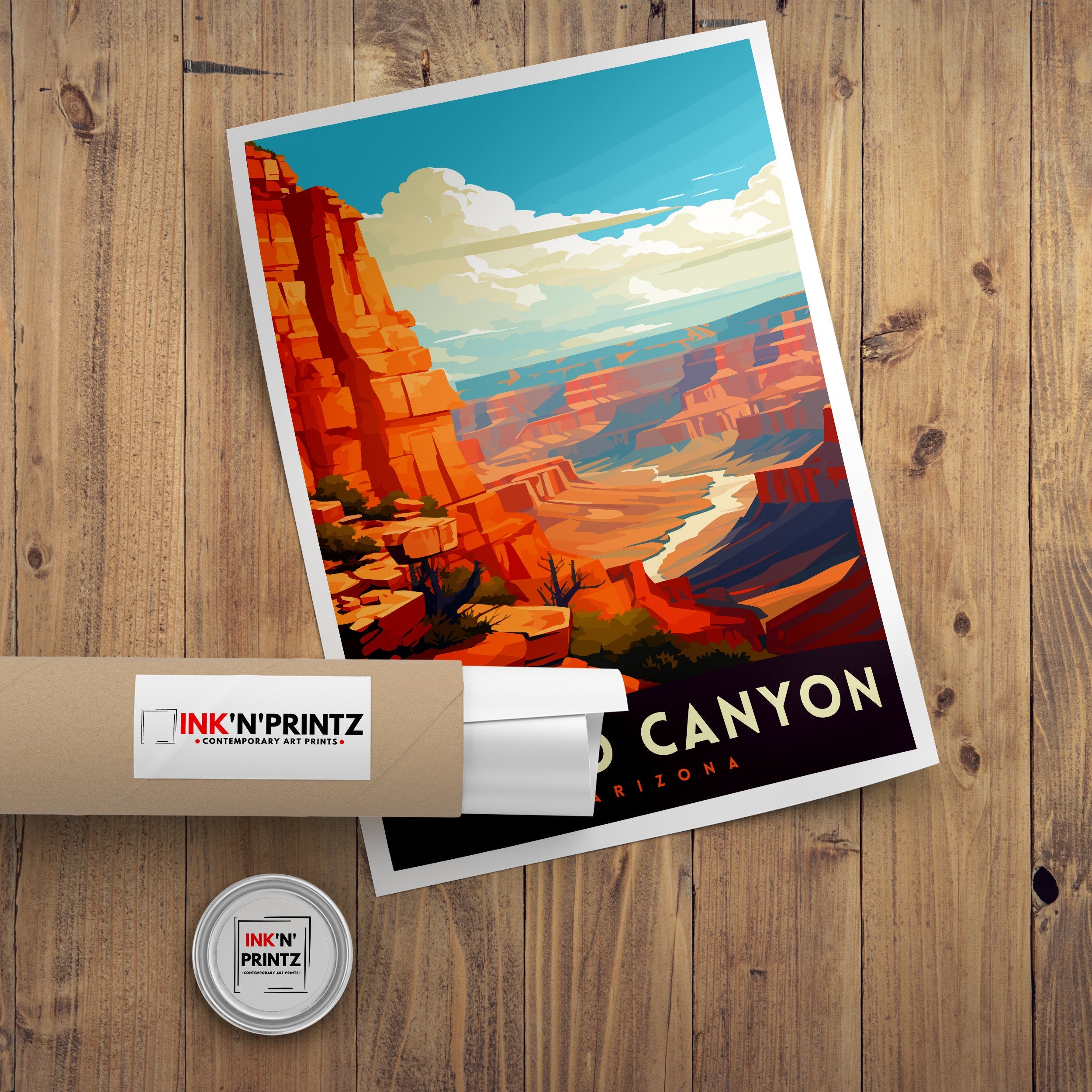 Grand Canyon Travel Print | Grand Canyon | Grand Canyon Print | Grand Canyon Poster | Wall Art | National Park | Arizona Wall Art