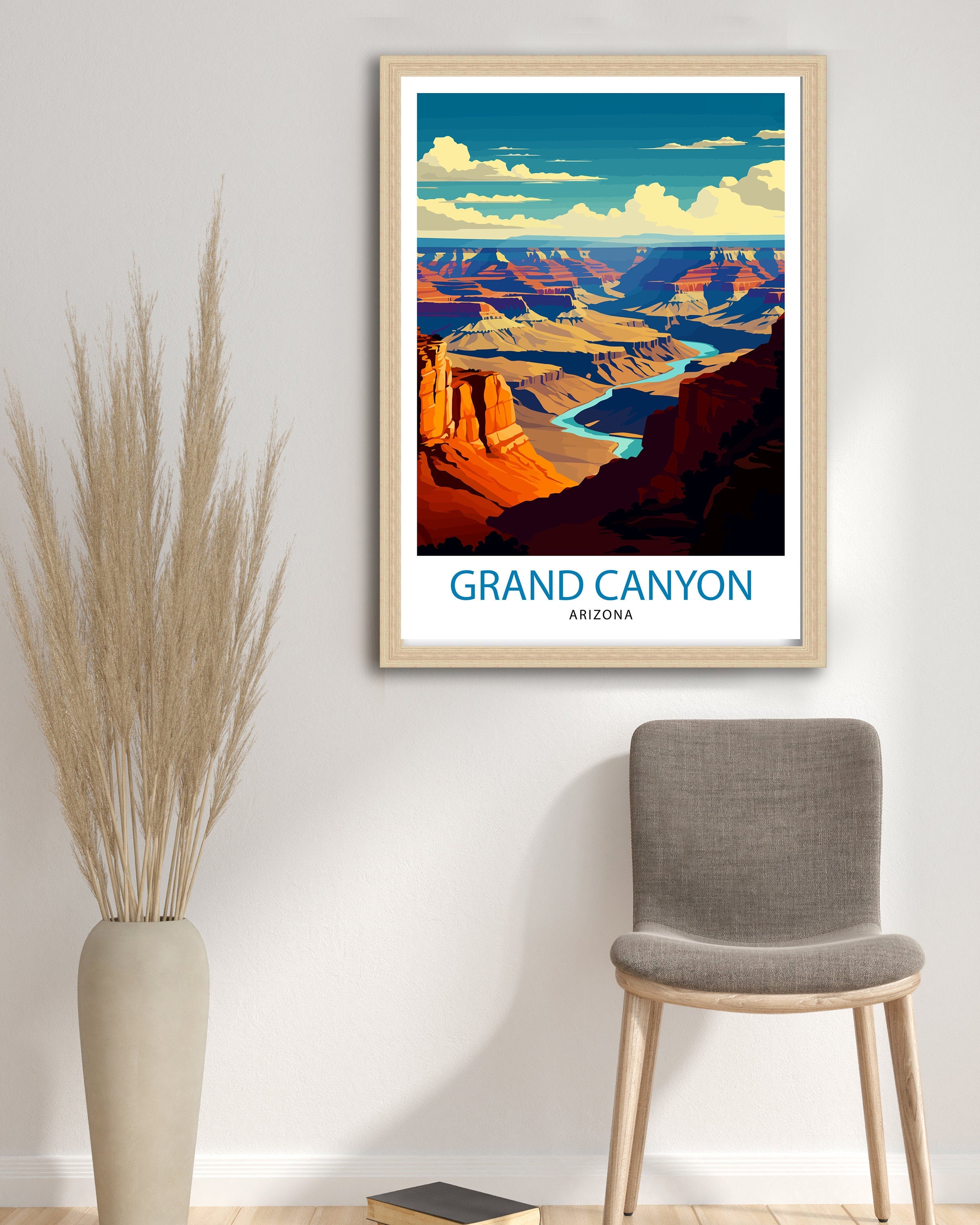 Grand Canyon Travel Print | Grand Canyon | Grand Canyon Print | Grand Canyon Poster | Wall Art | National Park | Arizona Wall Art