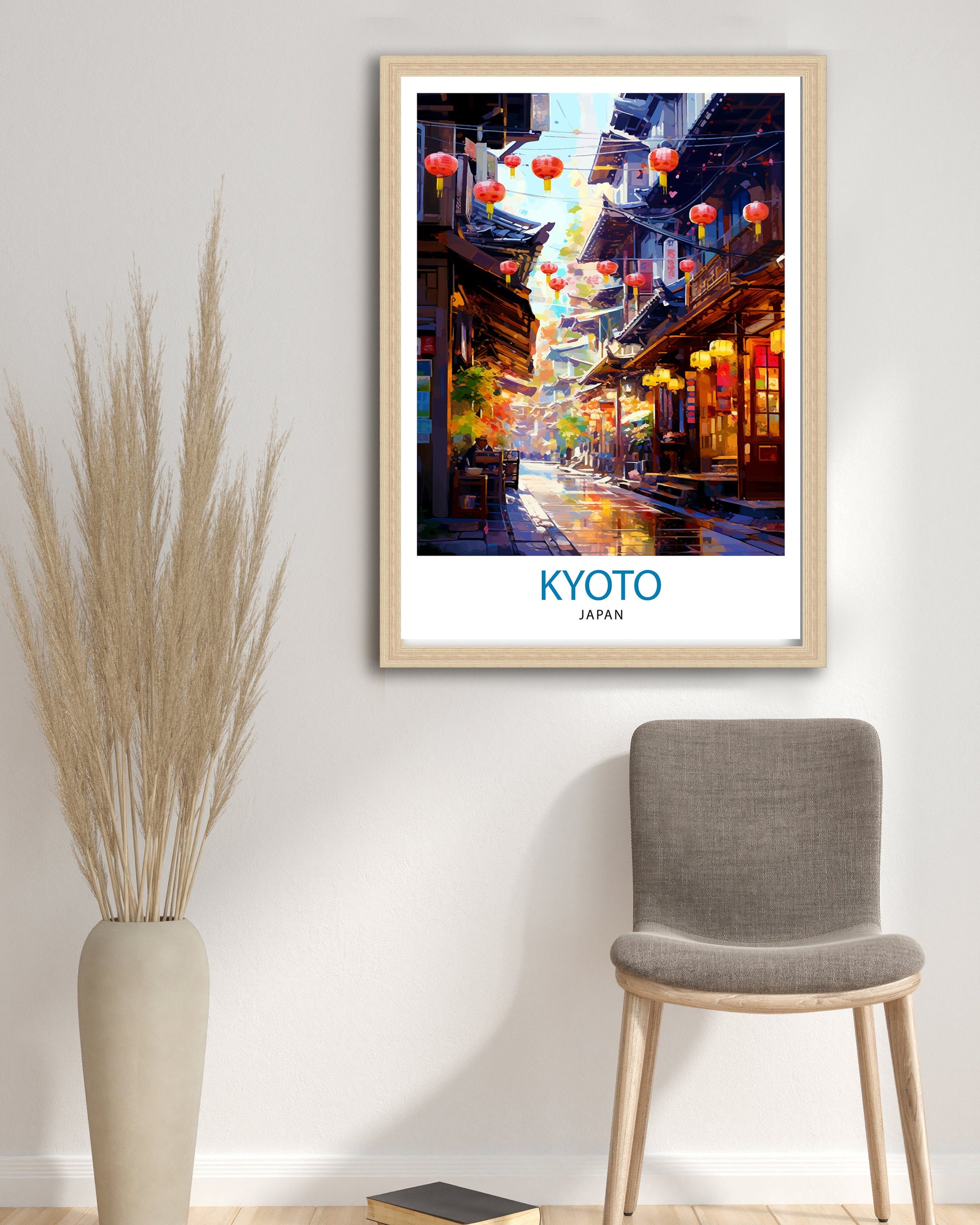 Kyoto Japan Travel Print Kyoto Wall Decor Kyoto Poster Japan Travel Prints Kyoto Art Print Kyoto Illustration Kyoto Wall Art