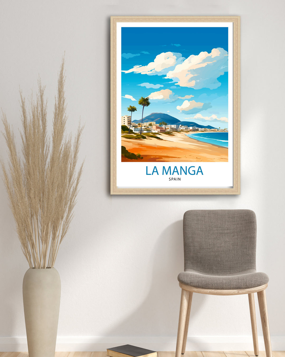 La Manga Spain Poster Mar Menor Coastal Art La Manga Poster Spanish Beach