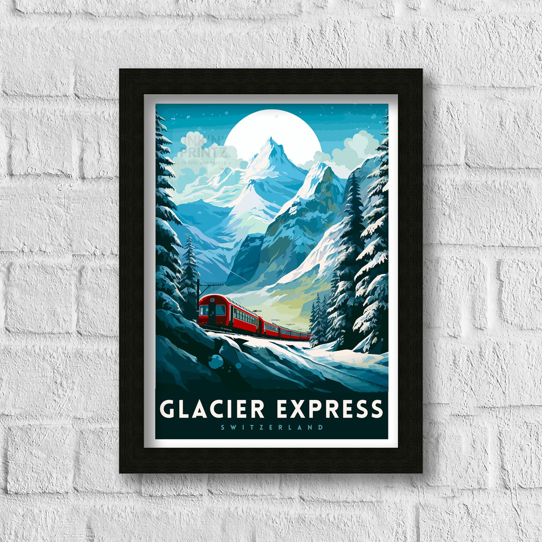 Glacier Express Train Print