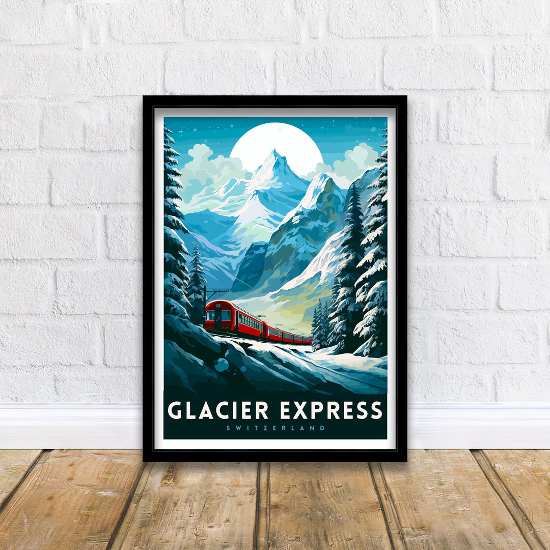 Glacier Express Train Print