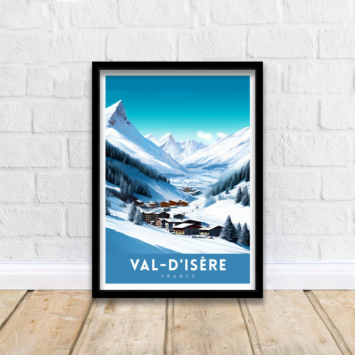 Val d Isere Travel Poster French Ski Paradise