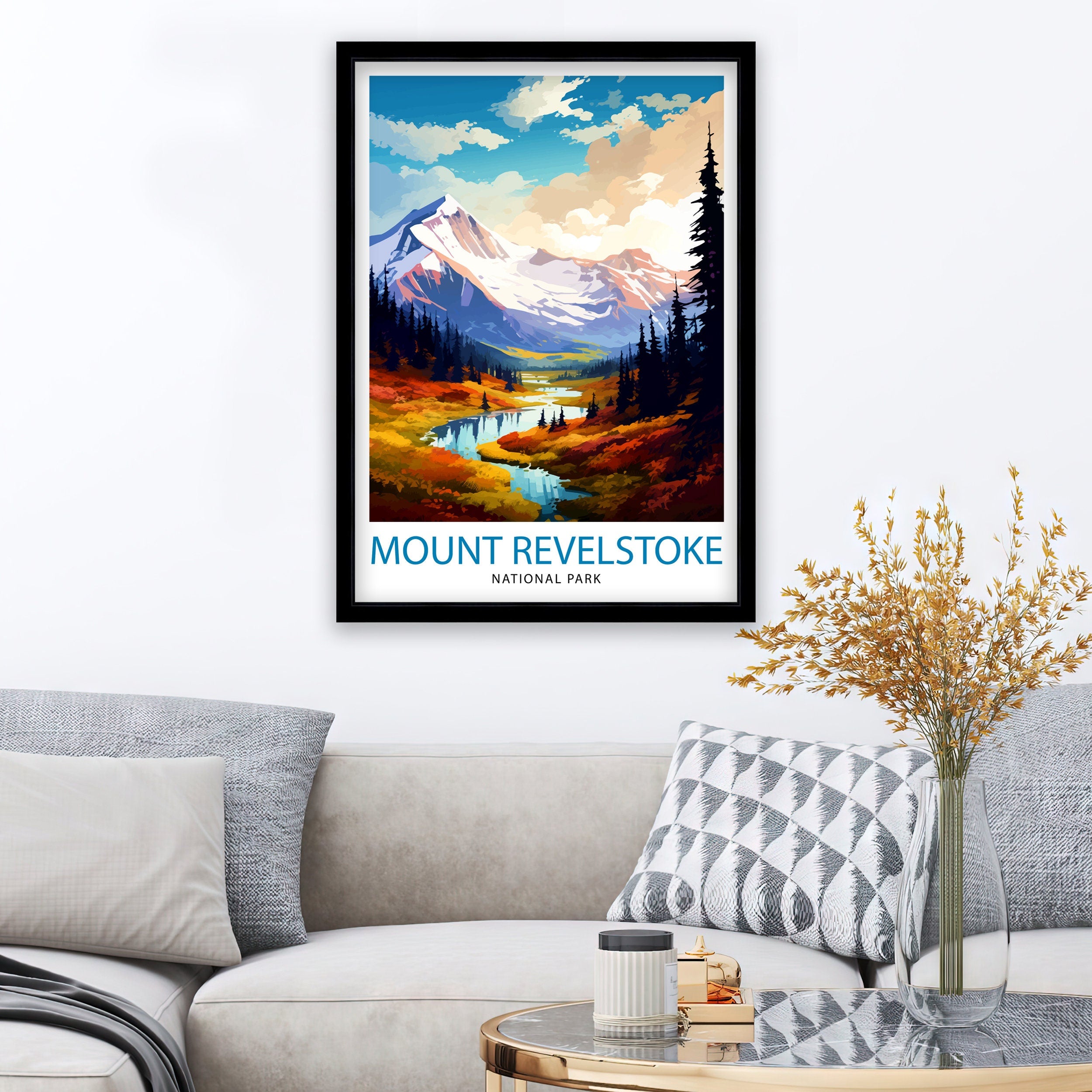 Mount Revelstoke National Park Print| Canadian Wilderness Poster Revelstoke Art Forest Landscape Decor British Columbia Wall Art Nature