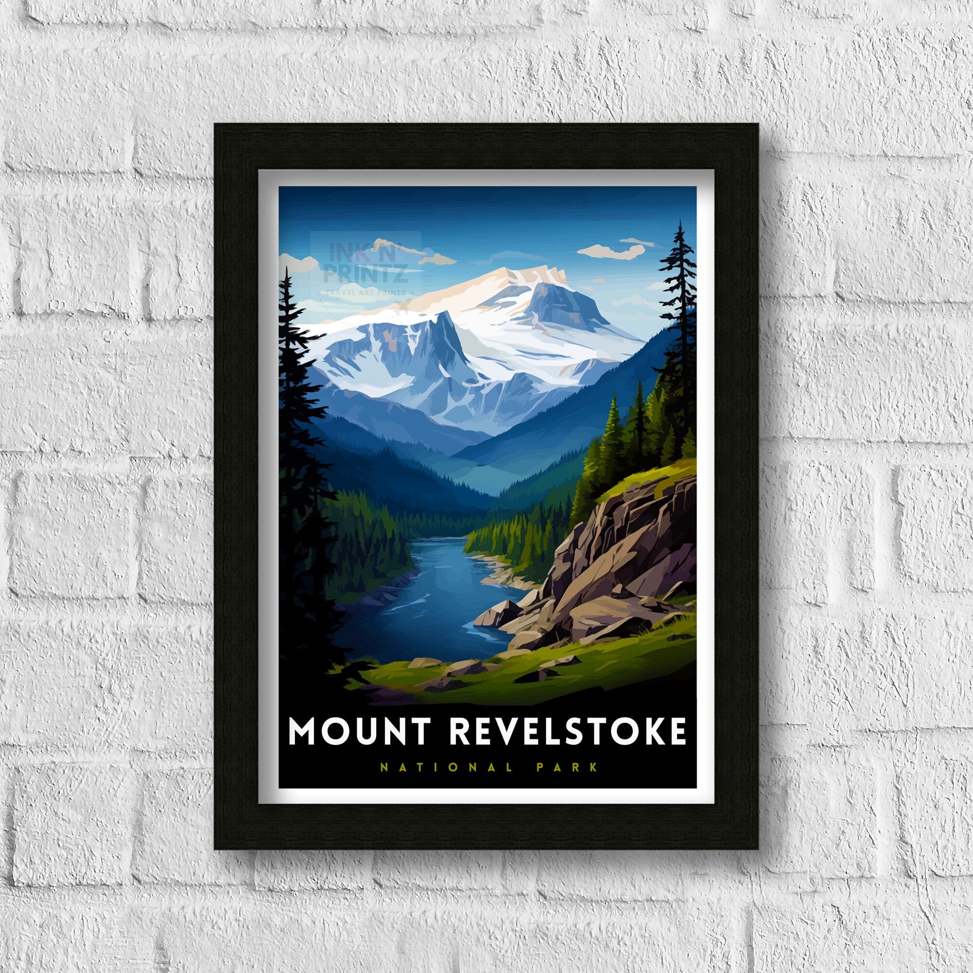 Mount Revelstoke National Park Print| Canadian Wilderness Poster Revelstoke Art Forest Landscape Decor British Columbia Wall Art Nature