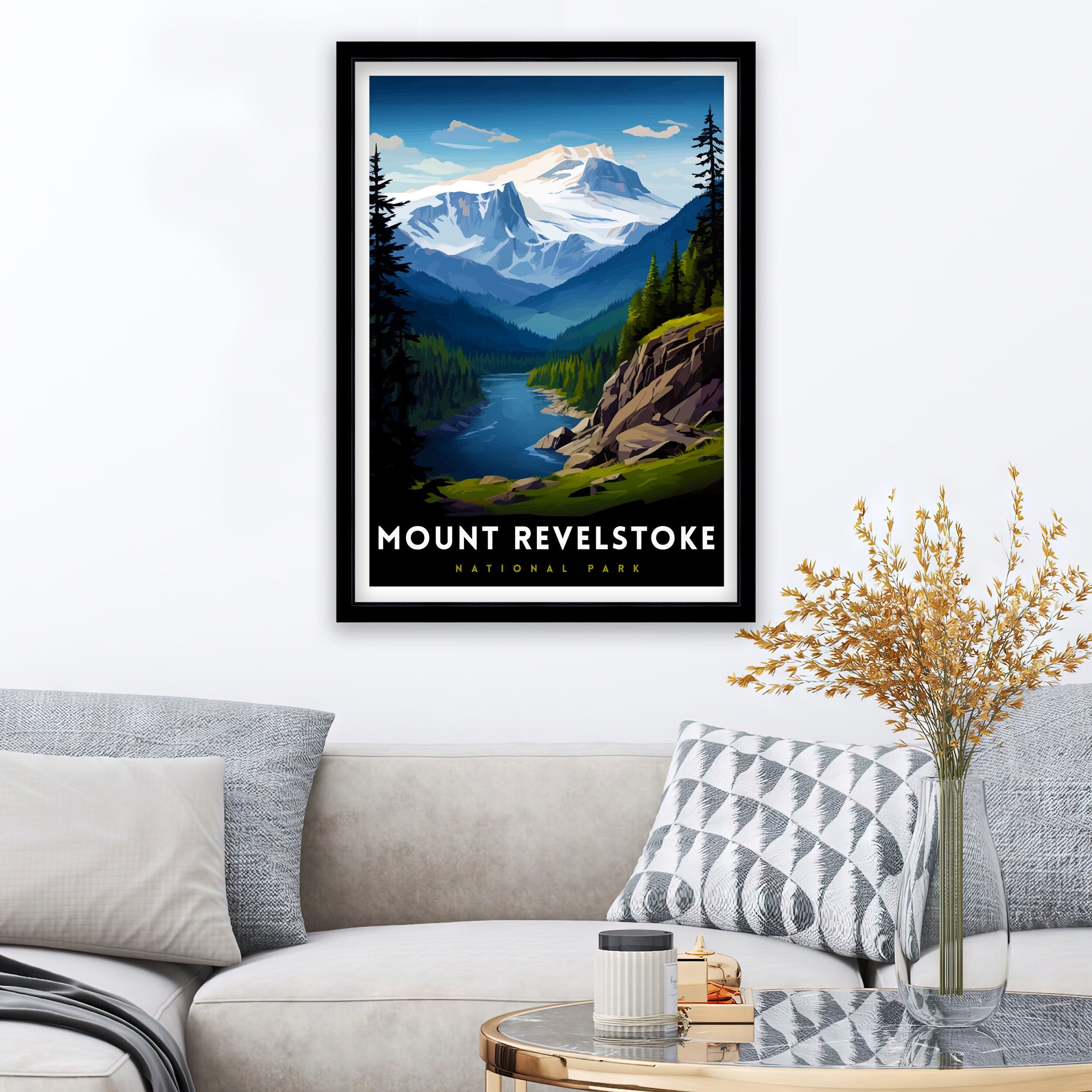 Mount Revelstoke National Park Print| Canadian Wilderness Poster Revelstoke Art Forest Landscape Decor British Columbia Wall Art Nature