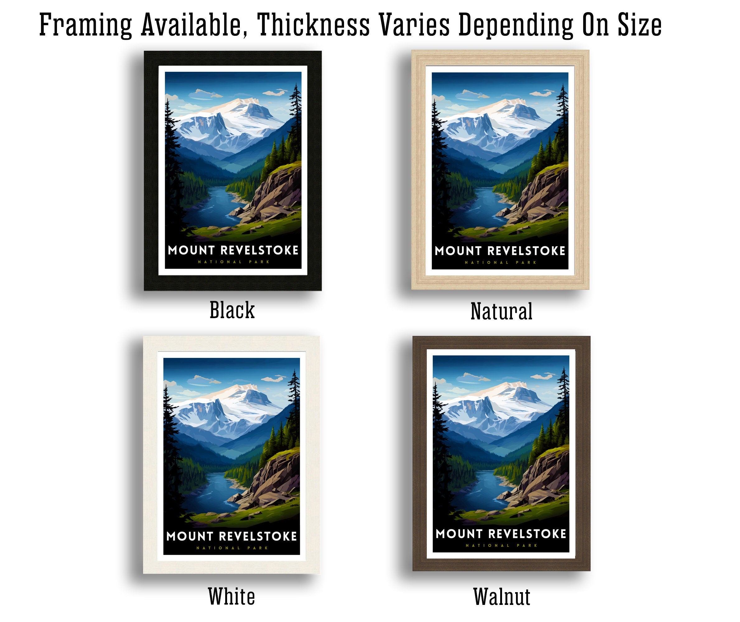 Mount Revelstoke National Park Print| Canadian Wilderness Poster Revelstoke Art Forest Landscape Decor British Columbia Wall Art Nature