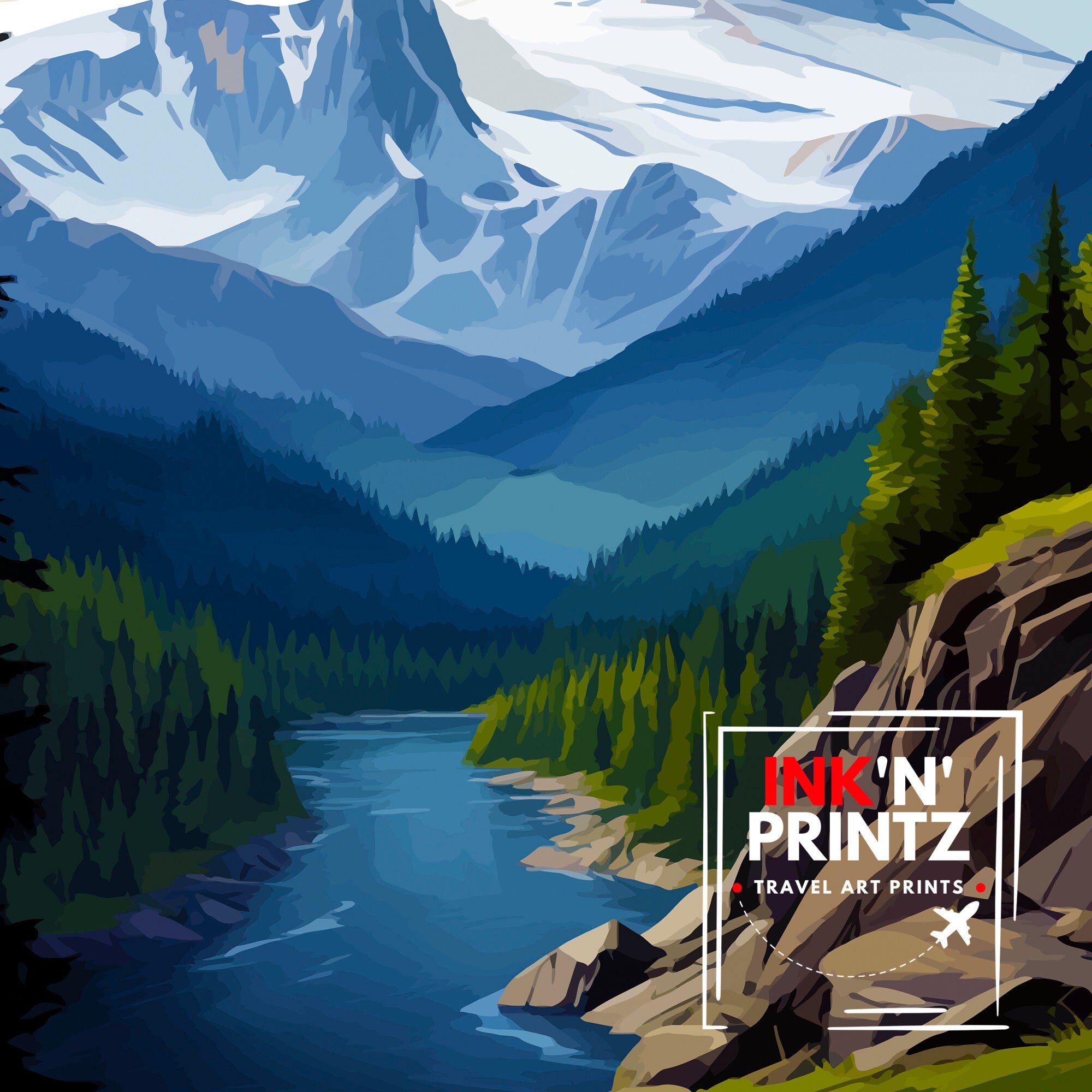 Mount Revelstoke National Park Print| Canadian Wilderness Poster Revelstoke Art Forest Landscape Decor British Columbia Wall Art Nature