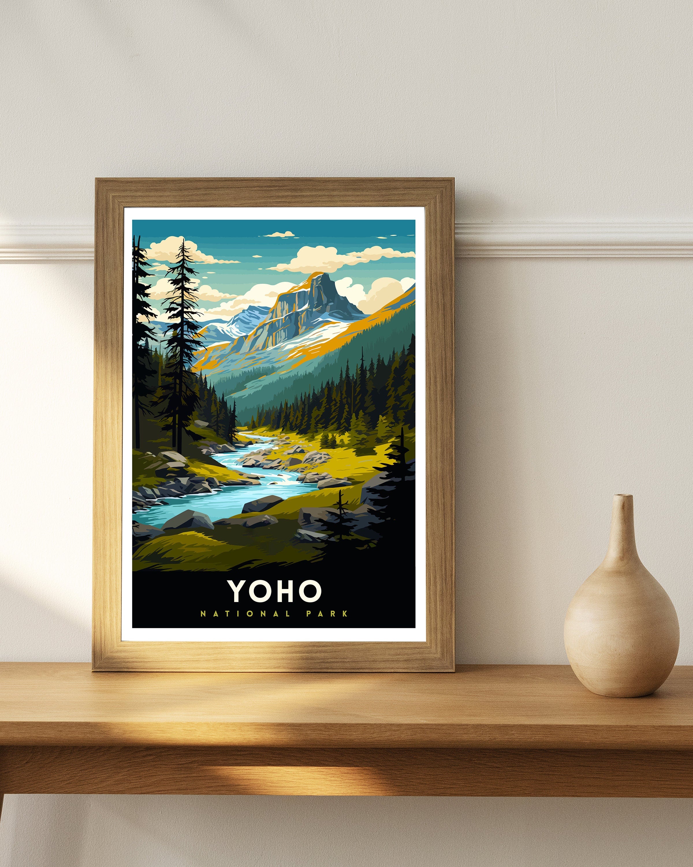 Yoho National Park Print| Canadian Rockies Art Yoho Landscape Poster British Columbia Wall Art Nature Travel Decor Wilderness Gift