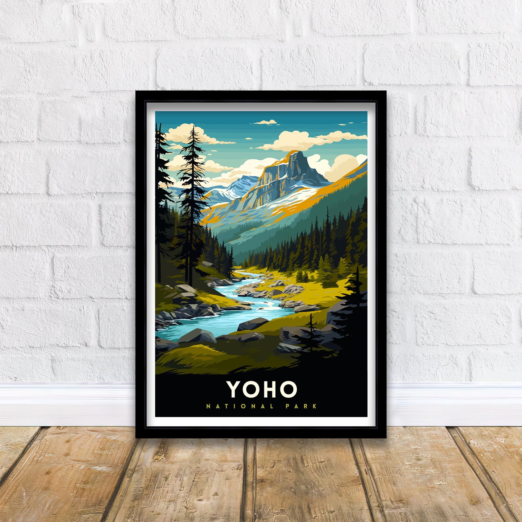 Yoho National Park Print| Canadian Rockies Art Yoho Landscape Poster British Columbia Wall Art Nature Travel Decor Wilderness Gift