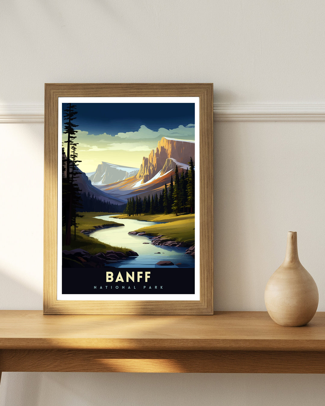 Banff National Park Travel Poster Banff