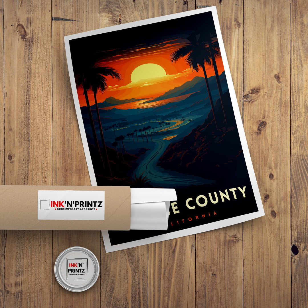 Orange County California Travel Poster OC