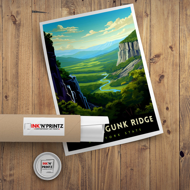 Shawangunk Ridge Travel Print Shawangunk Wall Decor Shawangunk Poster New York Landscape Prints Shawangunk Art Print Shawangunk