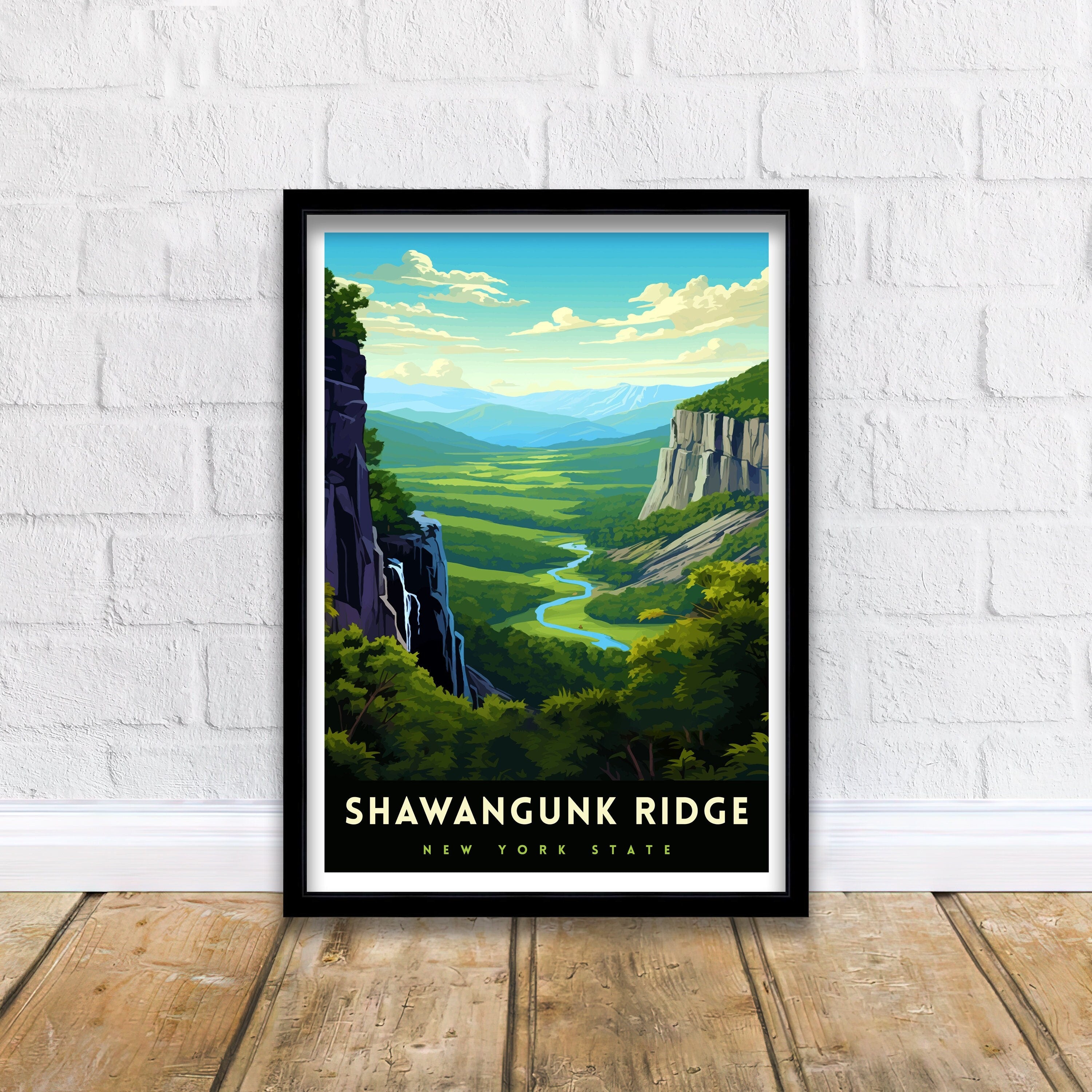 Shawangunk Ridge Travel Print Shawangunk Wall Decor Shawangunk Poster New York Landscape Prints Shawangunk Art Print Shawangunk