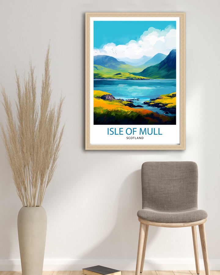 Isle of Mull Scotland Travel Poster Mull